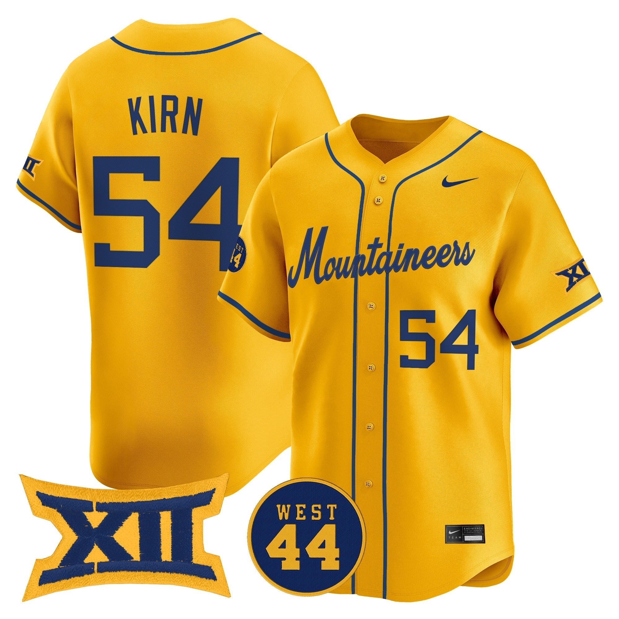 WVU 2025 Vapor Premier Limited Jersey - All Stitched