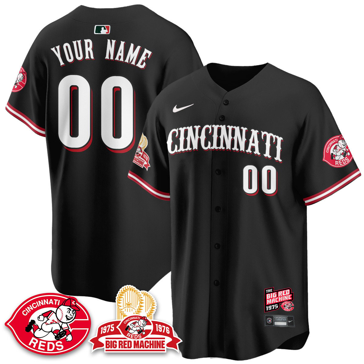 CIN Big Red Machine 50th Anniversary Custom Jersey - All Stitched