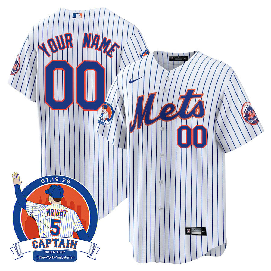 NYM David Wright "Mets Legend" Custom Jersey - All Stitched