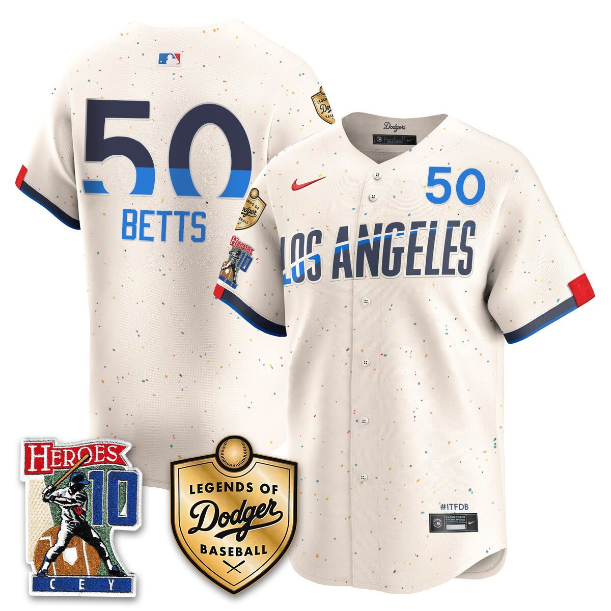 Dodgers Ron Cey "Legends Of Dodgers Baseball" Jersey - All Stitched
