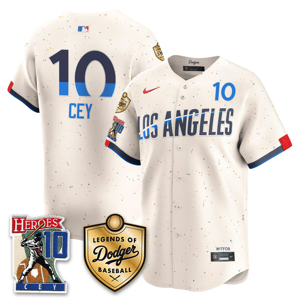 Dodgers Ron Cey "Legends Of Dodgers Baseball" Jersey - All Stitched