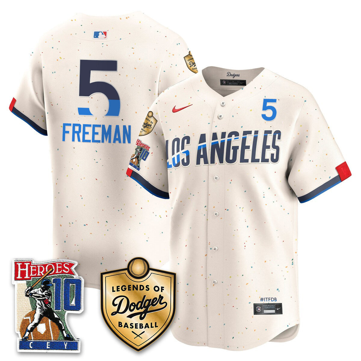 Dodgers Ron Cey "Legends Of Dodgers Baseball" Jersey - All Stitched