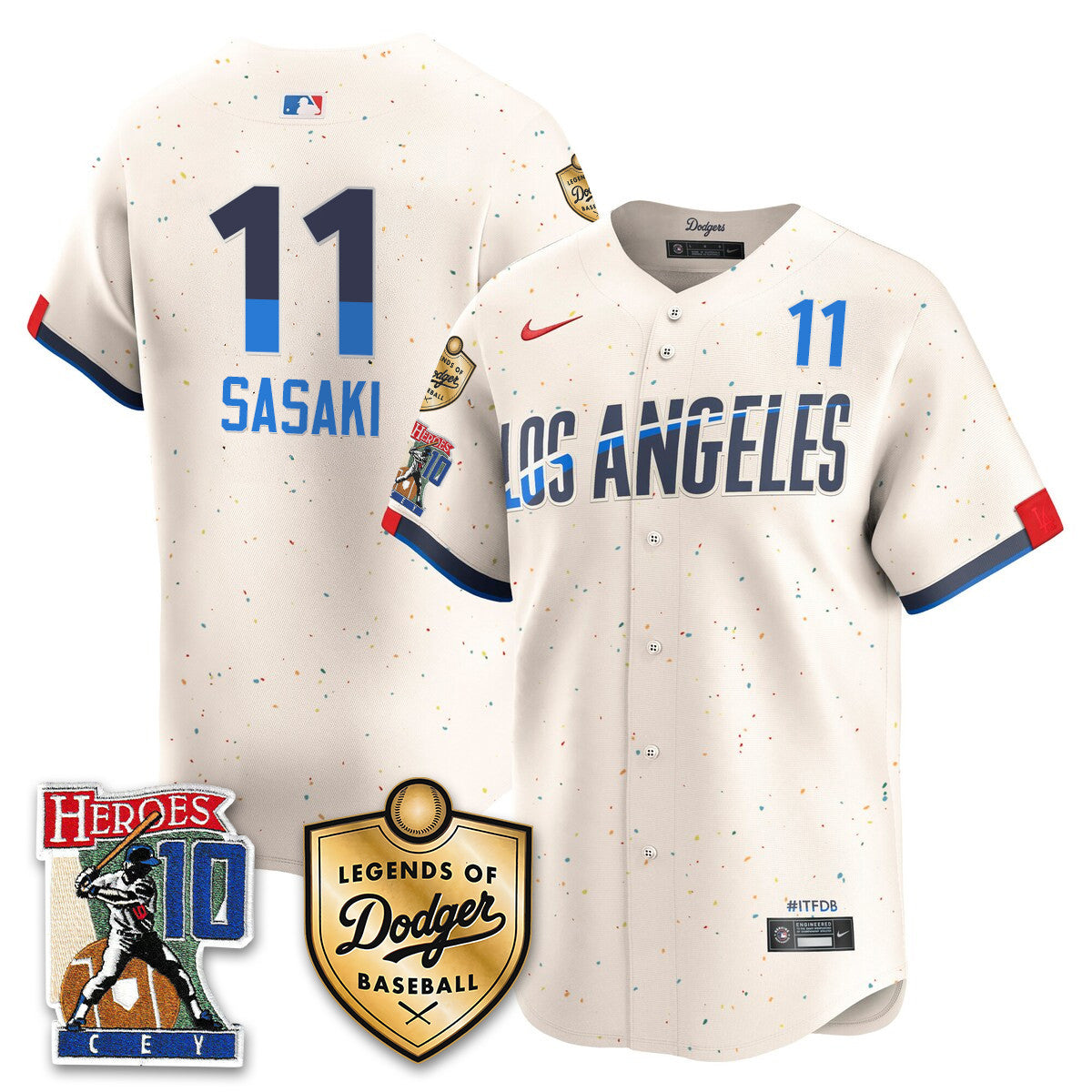 Dodgers Ron Cey "Legends Of Dodgers Baseball" Jersey - All Stitched