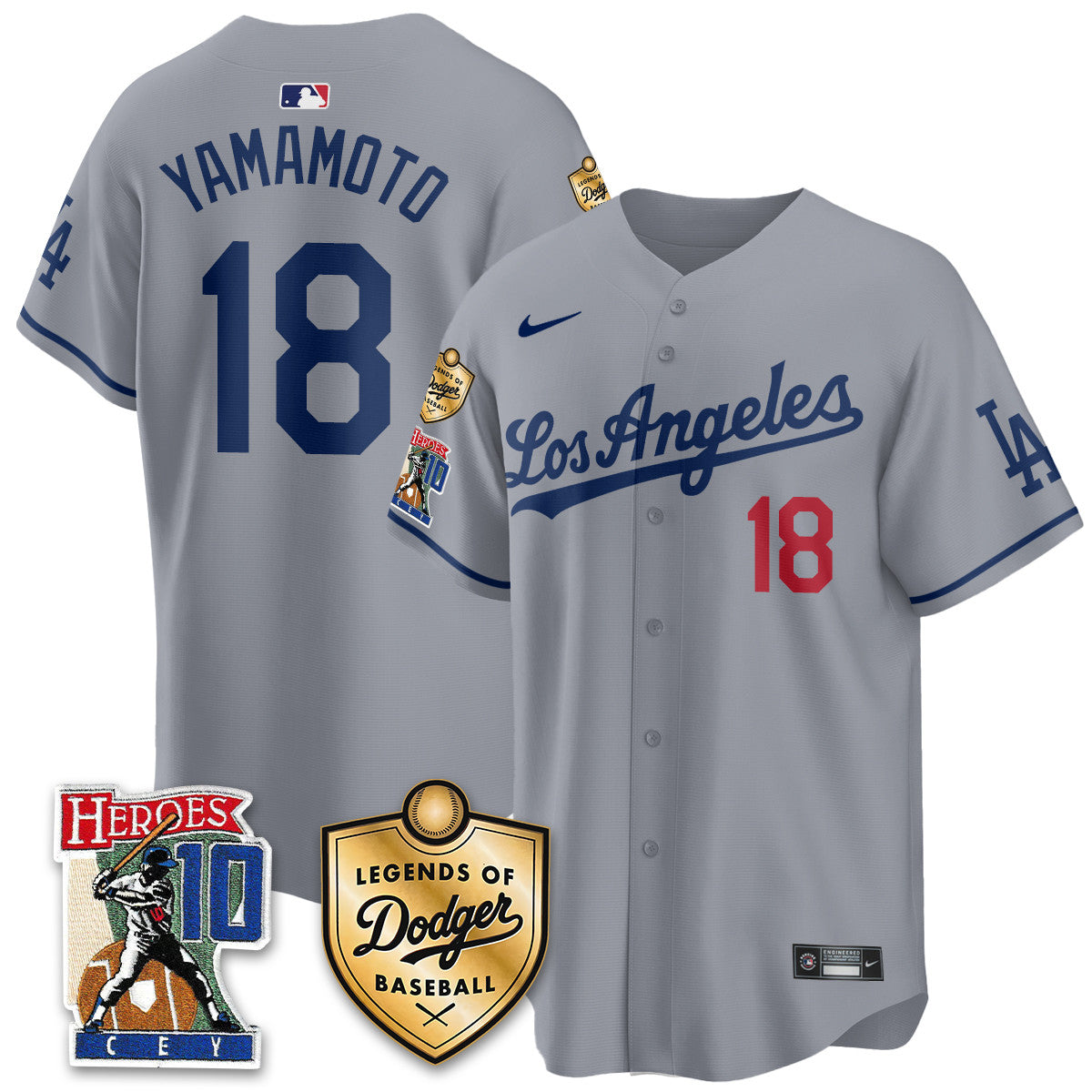 Dodgers Ron Cey "Legends Of Dodgers Baseball" Jersey - All Stitched