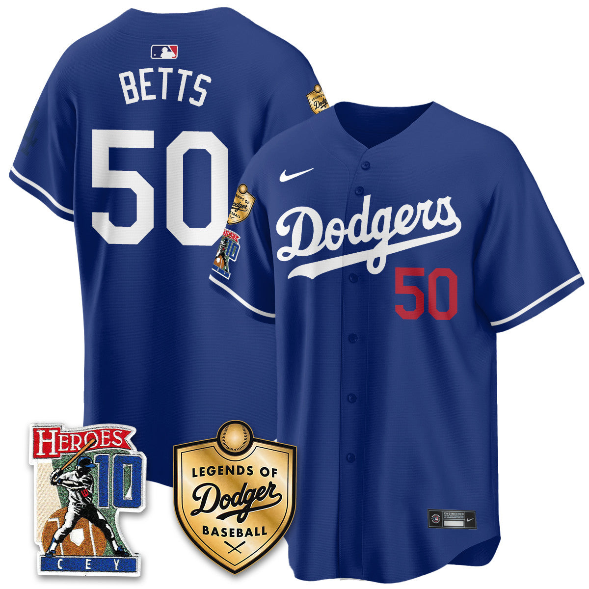 Dodgers Ron Cey "Legends Of Dodgers Baseball" Jersey - All Stitched