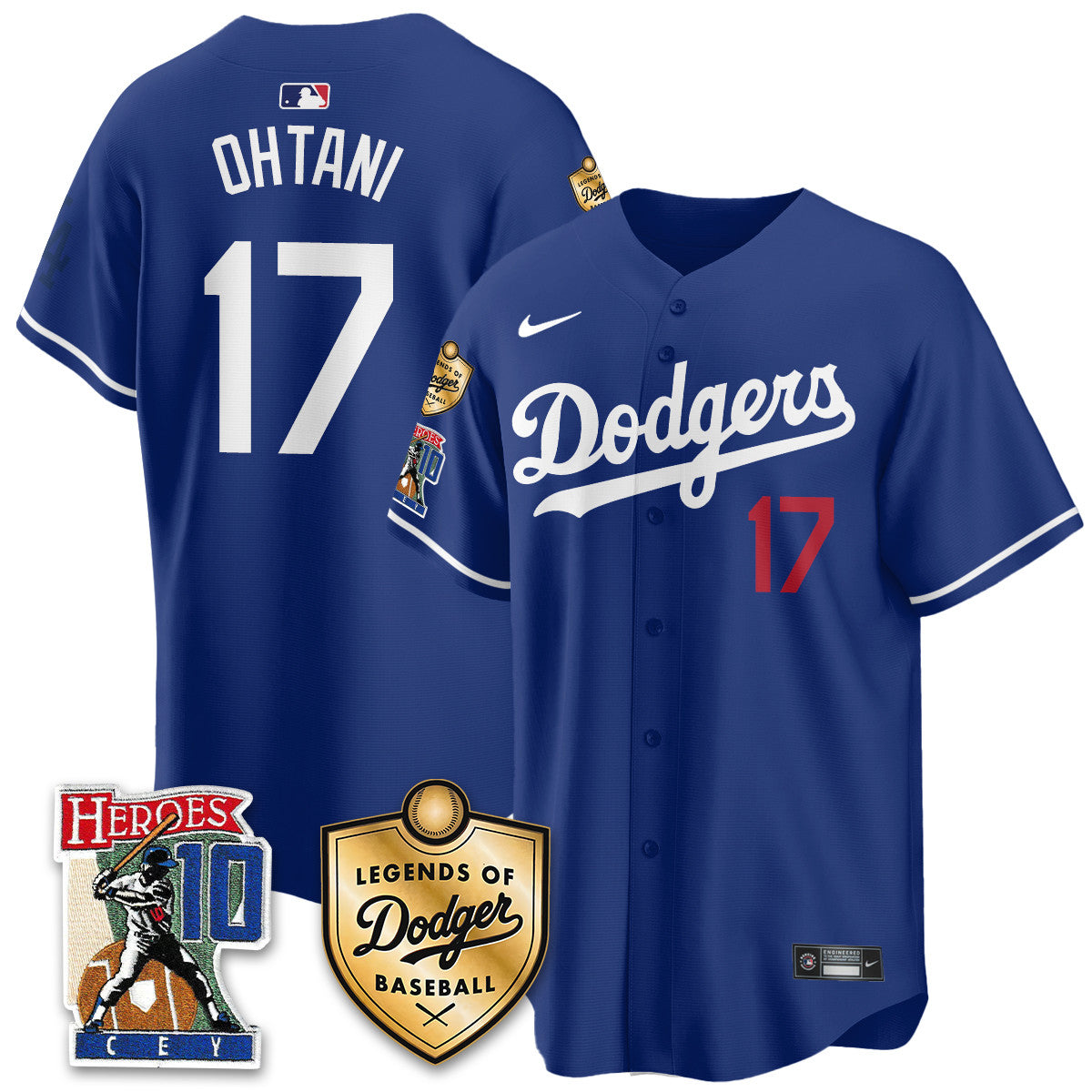 Dodgers Ron Cey "Legends Of Dodgers Baseball" Jersey - All Stitched