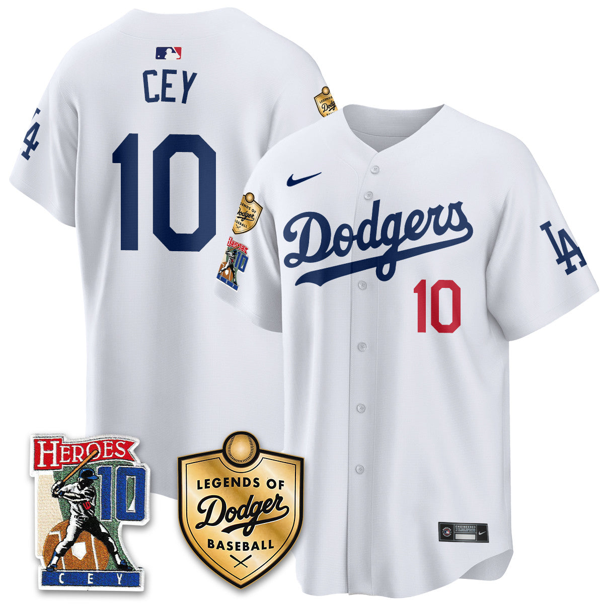 Dodgers Ron Cey "Legends Of Dodgers Baseball" Jersey - All Stitched
