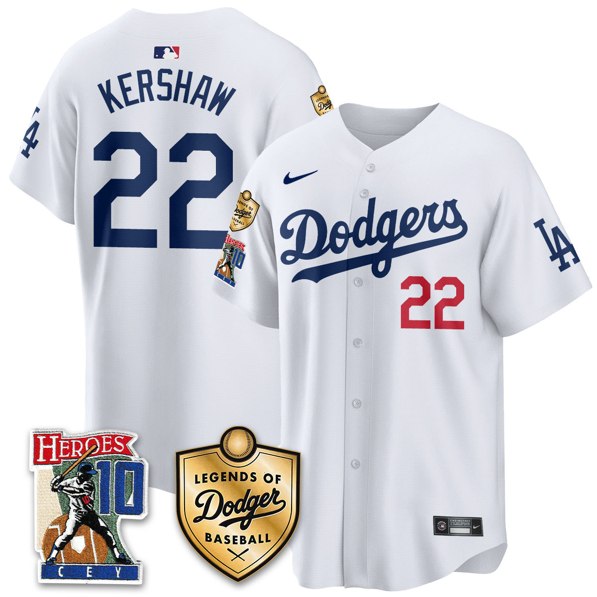 Dodgers Ron Cey "Legends Of Dodgers Baseball" Jersey - All Stitched