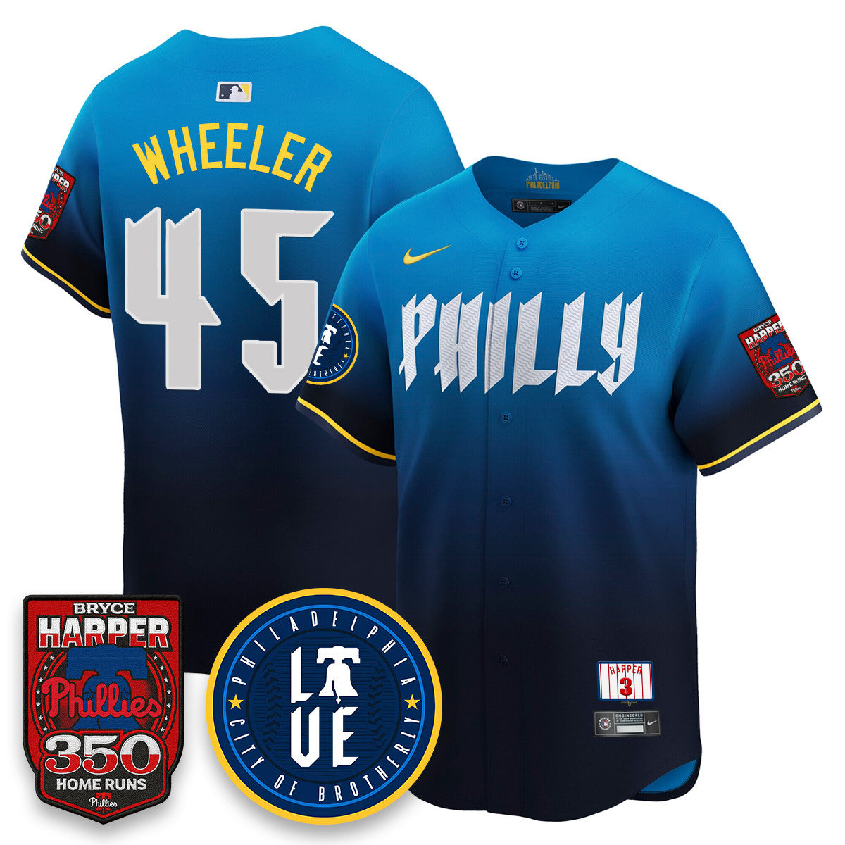 Bryce Harper PHI 350 Home Runs Jersey - All Stitched