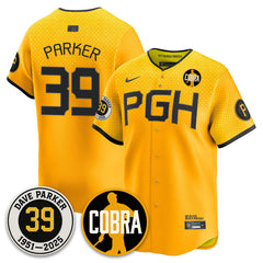 PIT Memories Dave Parker Jersey- “COBRA” Patch - All Stitched