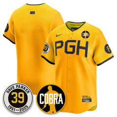 PIT Memories Dave Parker Jersey- “COBRA” Patch - All Stitched