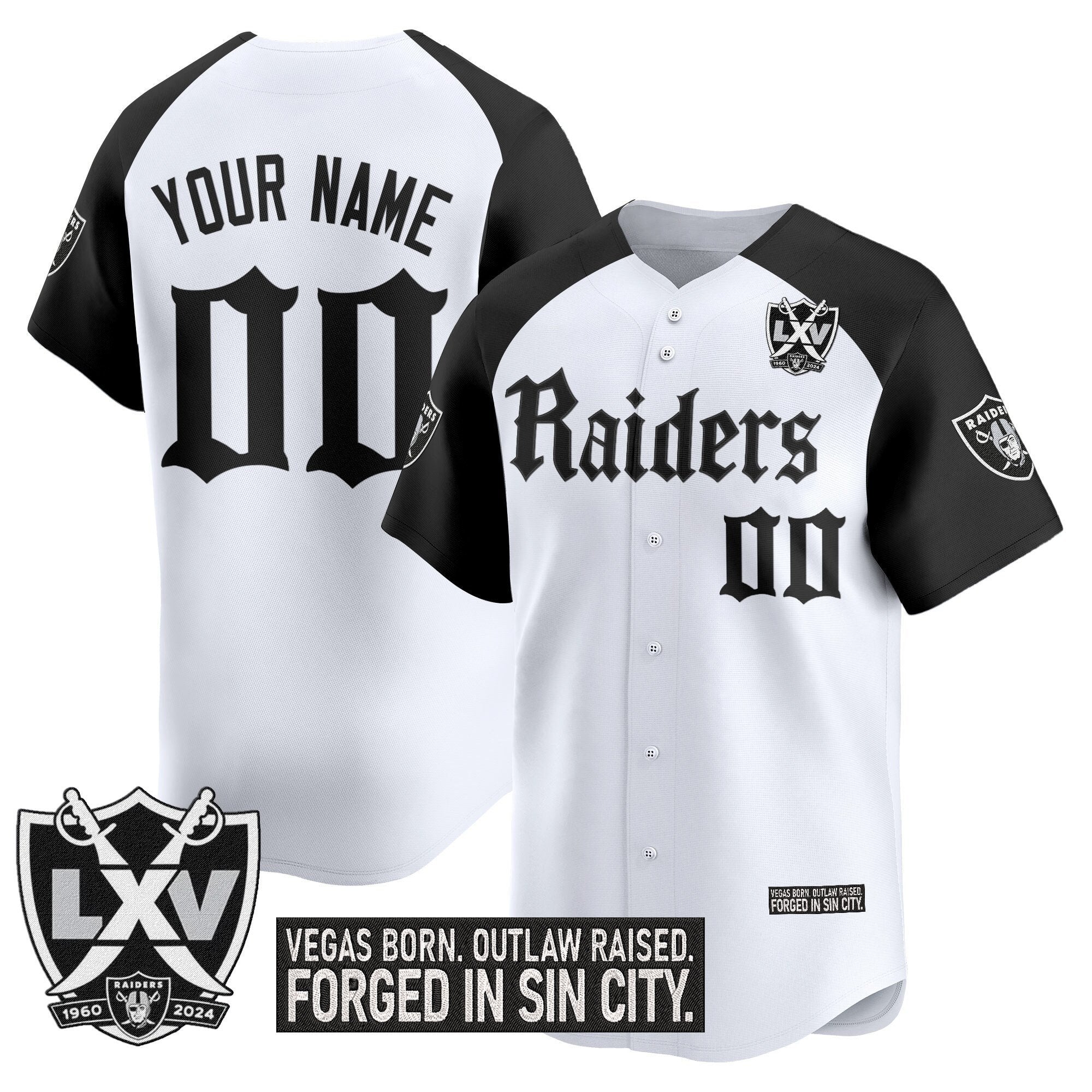 LVR 'Gothic Sin City Shadows Edition' Vapor Baseball Custom Jersey - All Stitched