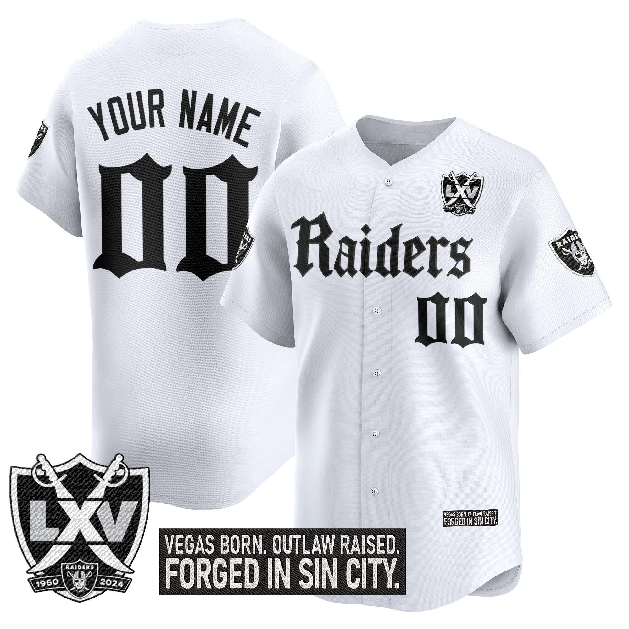 LVR 'Gothic Sin City Shadows Edition' Vapor Baseball Custom Jersey - All Stitched