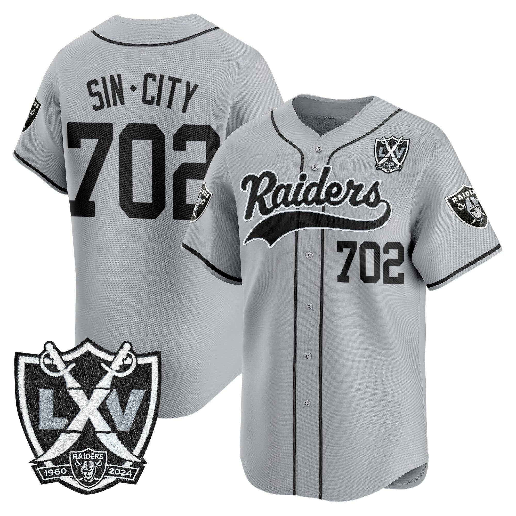 LVR 65th Anniversary Patch Vapor Baseball Jersey - All Stitched