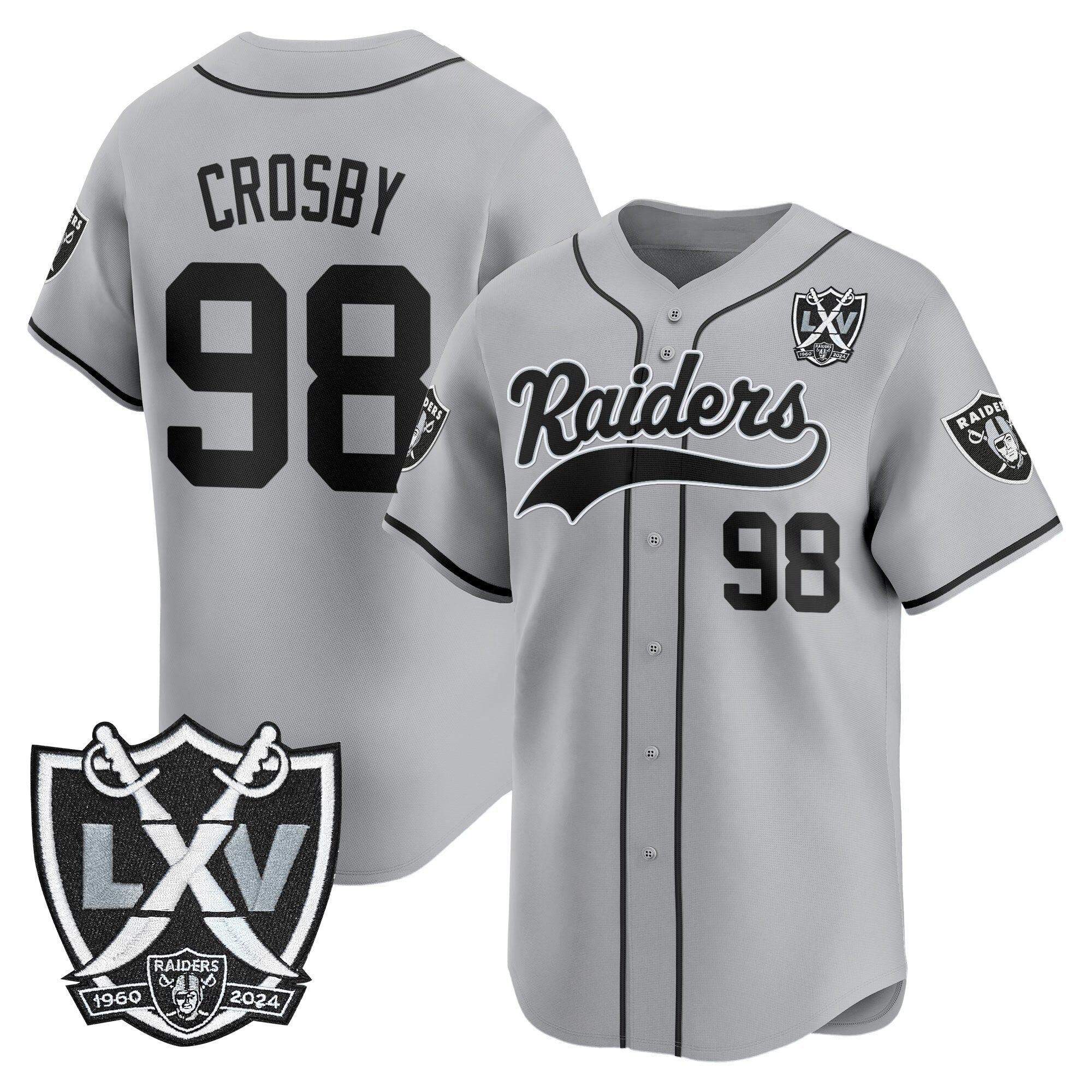 LVR 65th Anniversary Patch Vapor Baseball Jersey - All Stitched