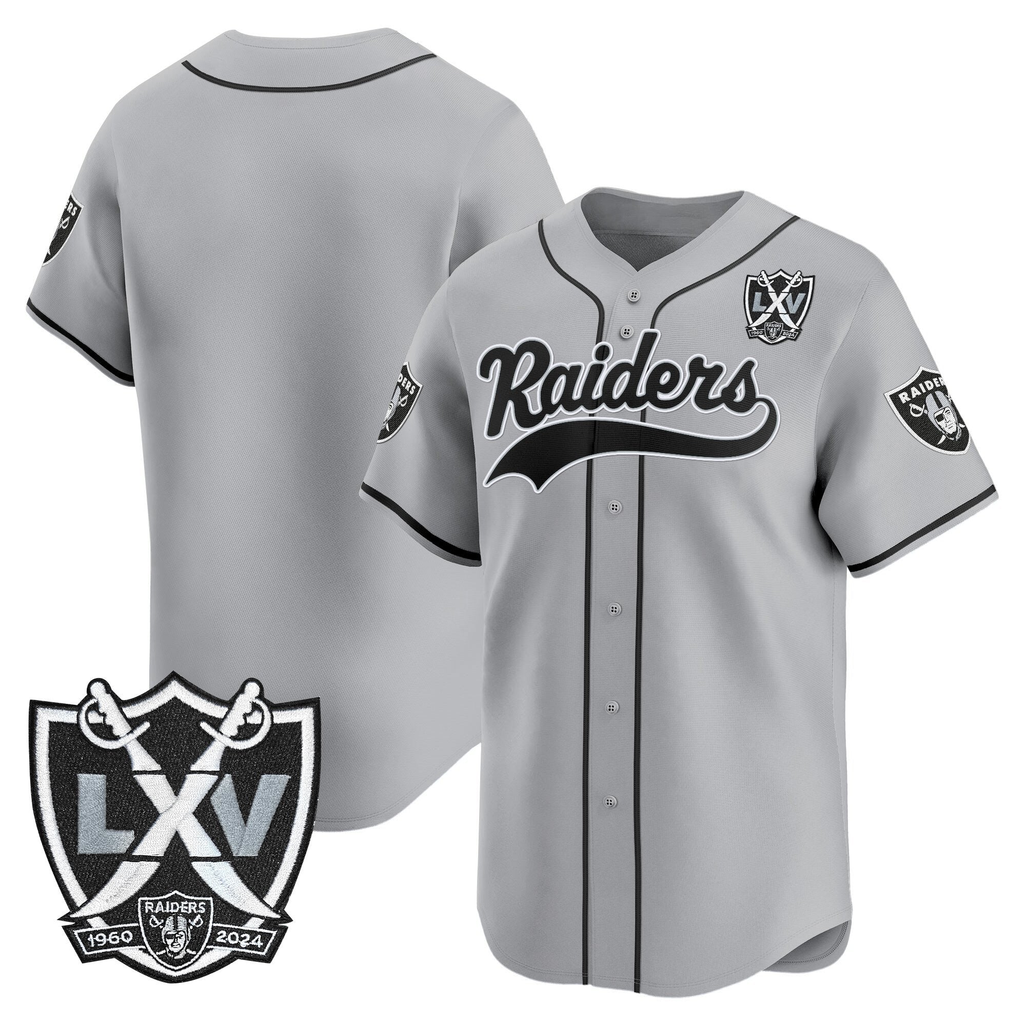 LVR 65th Anniversary Patch Vapor Baseball Jersey - All Stitched