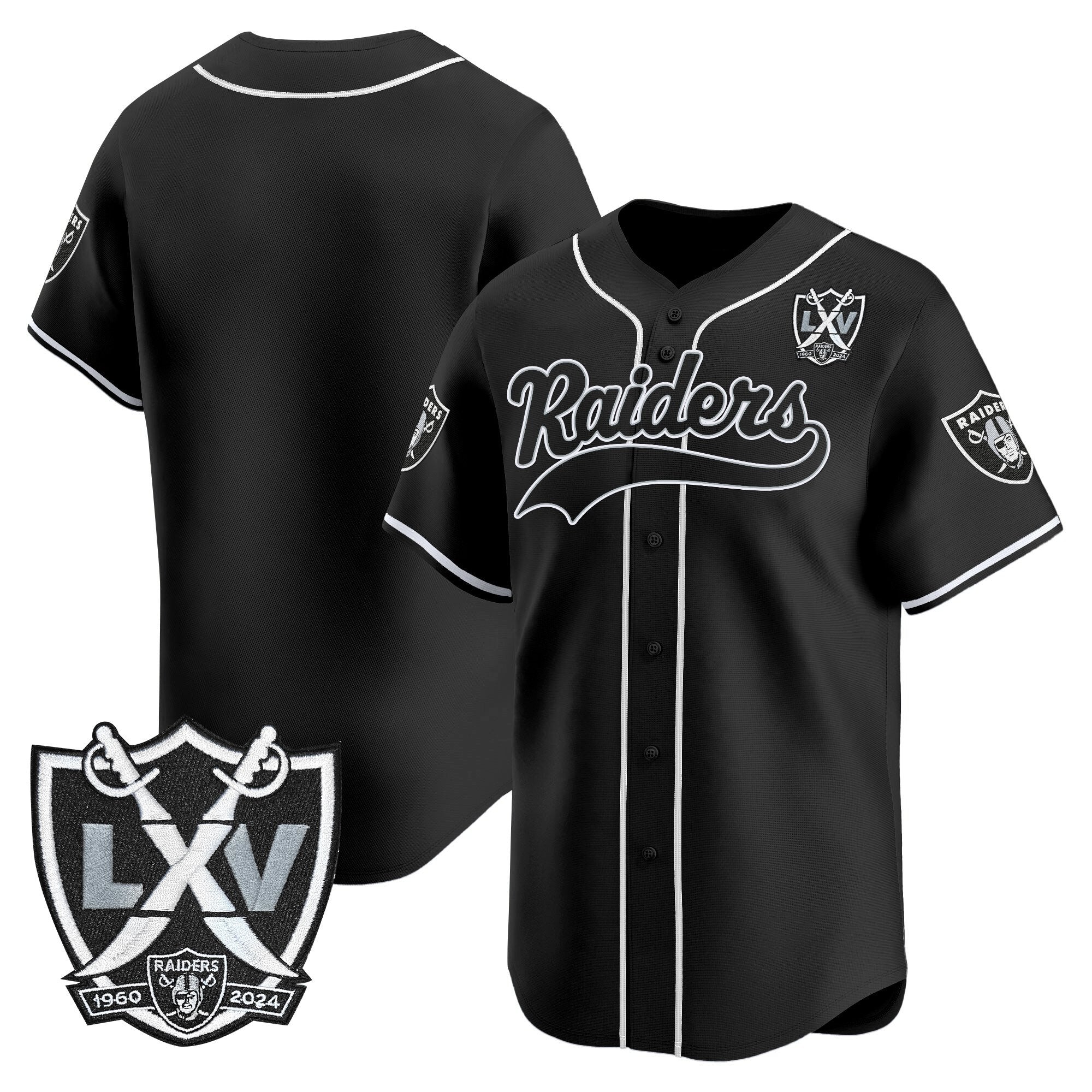 LVR 65th Anniversary Patch Vapor Baseball Jersey - All Stitched