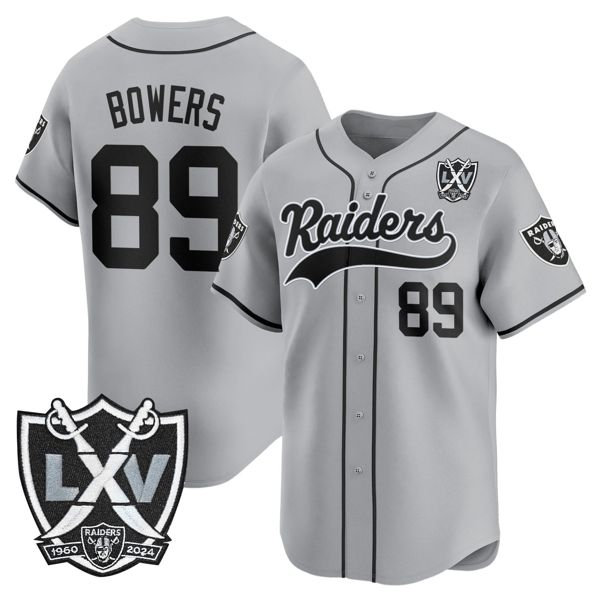 LVR 65th Anniversary Patch Vapor Baseball Jersey - All Stitched