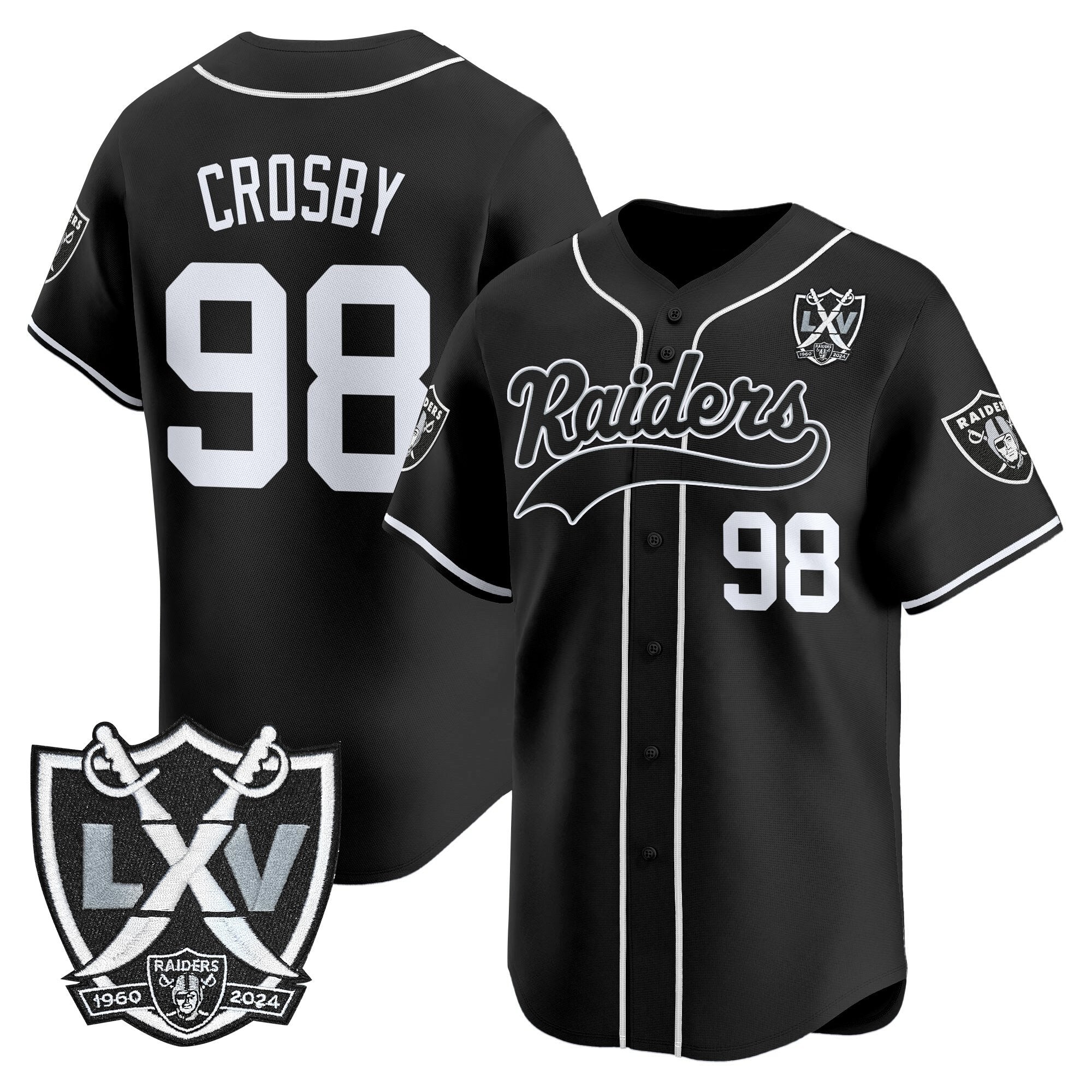 LVR 65th Anniversary Patch Vapor Baseball Jersey - All Stitched