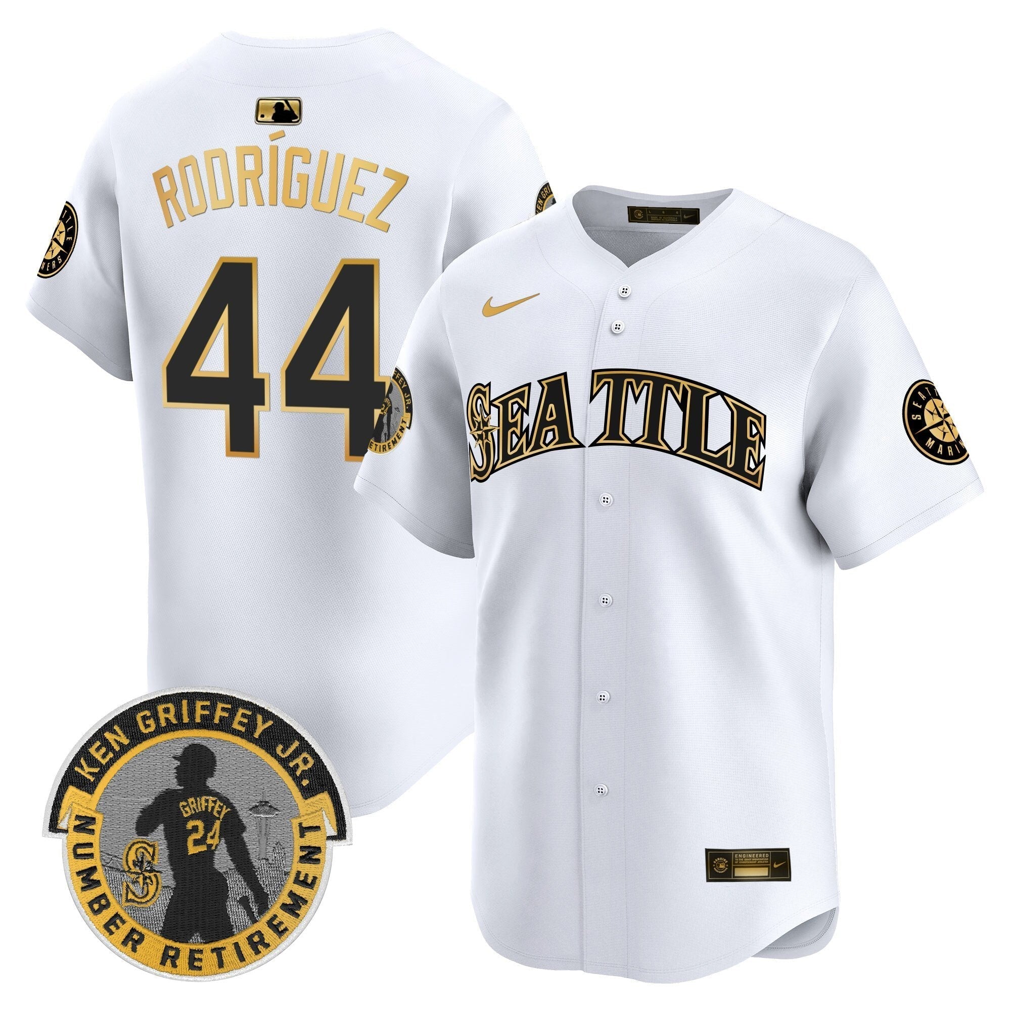 SEA 2025 Ken Griffey Jr. Patch Vapor Premier Limited Jersey - All Stitched