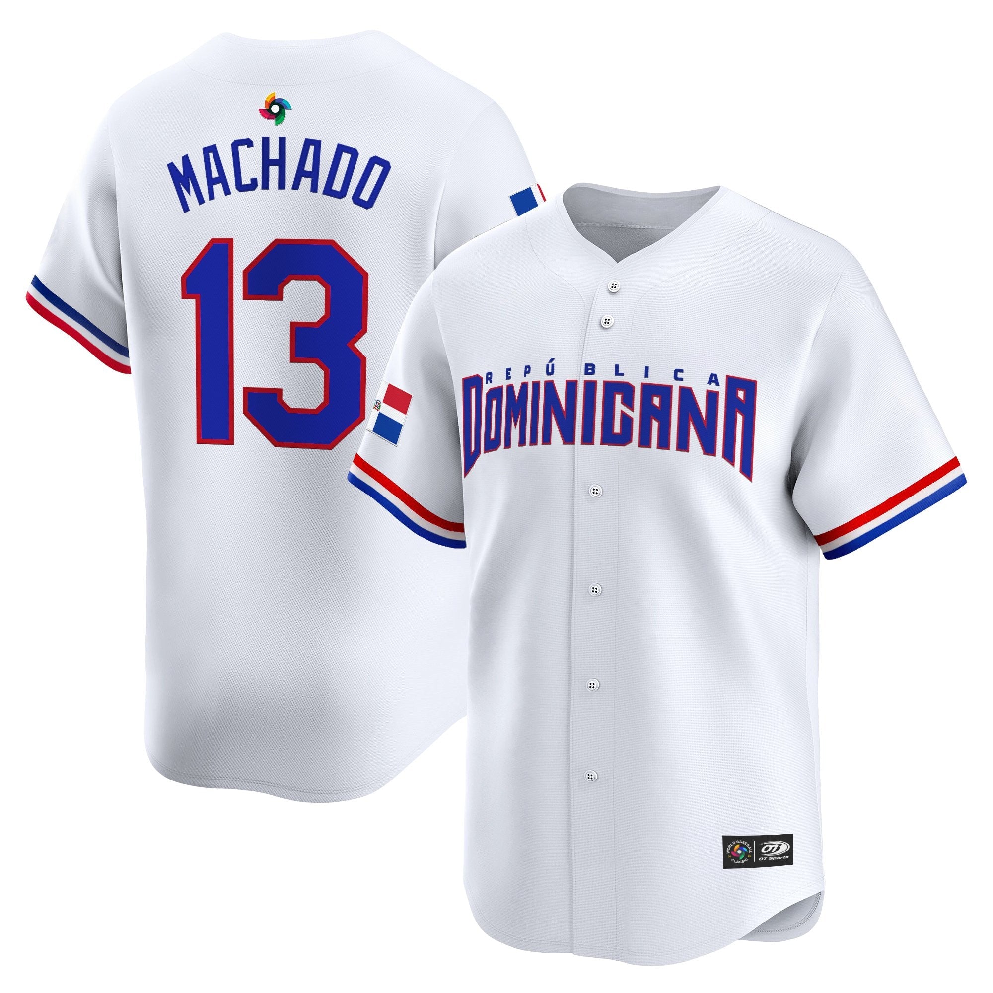 Team Dominican Republic World Baseball Classic Vapor Premier Jersey - 2026 Roster - All Stitched