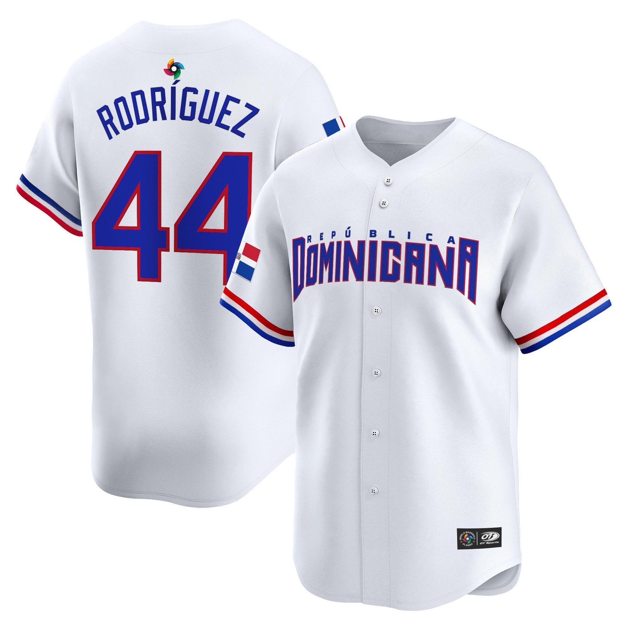 Team Dominican Republic World Baseball Classic Vapor Premier Jersey - 2026 Roster - All Stitched