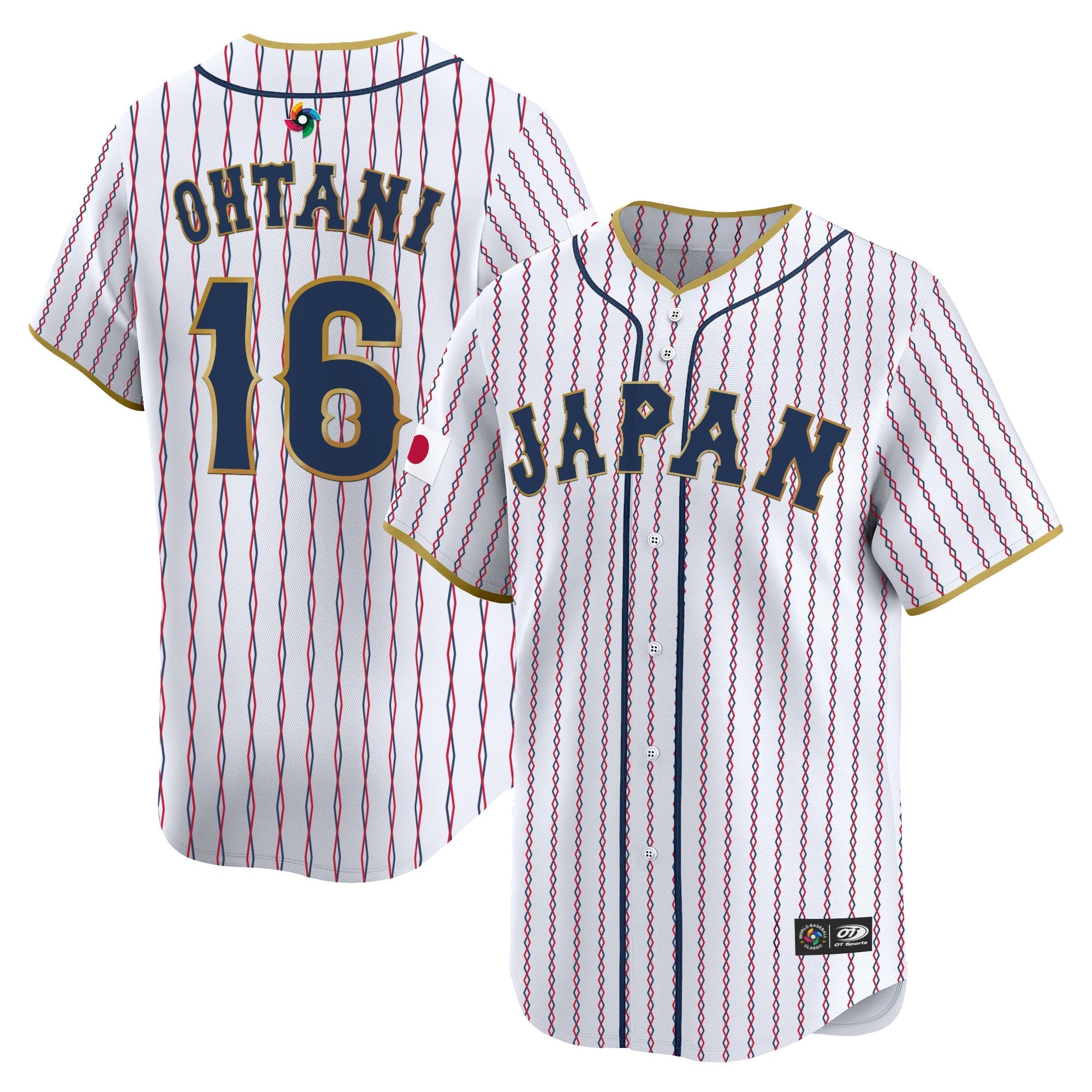 Team Japan World Baseball Classic Vapor Premier Jersey - 2026 Roster - All Stitched