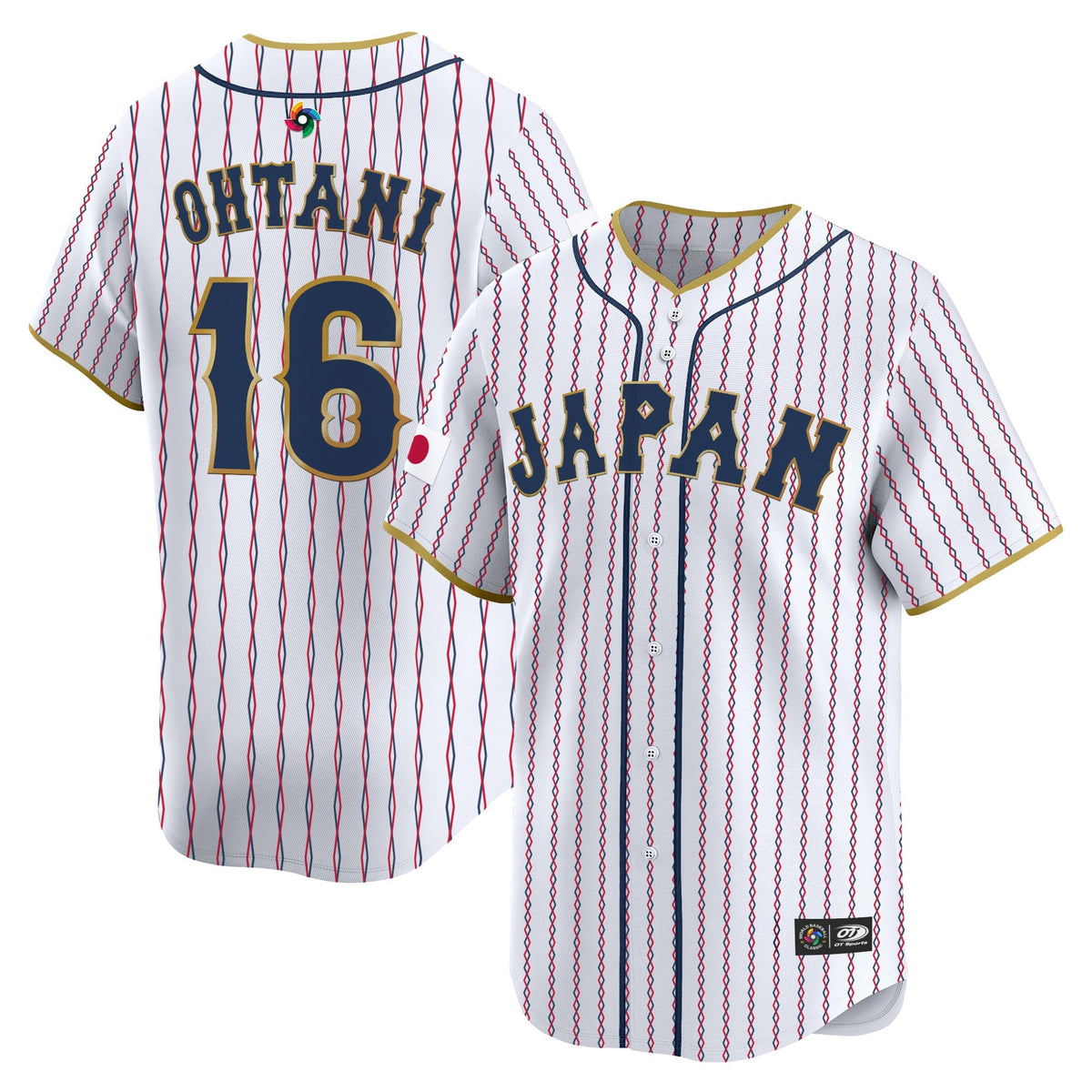 Team Japan World Baseball Classic Vapor Premier Jersey - 2026 Roster - All Stitched