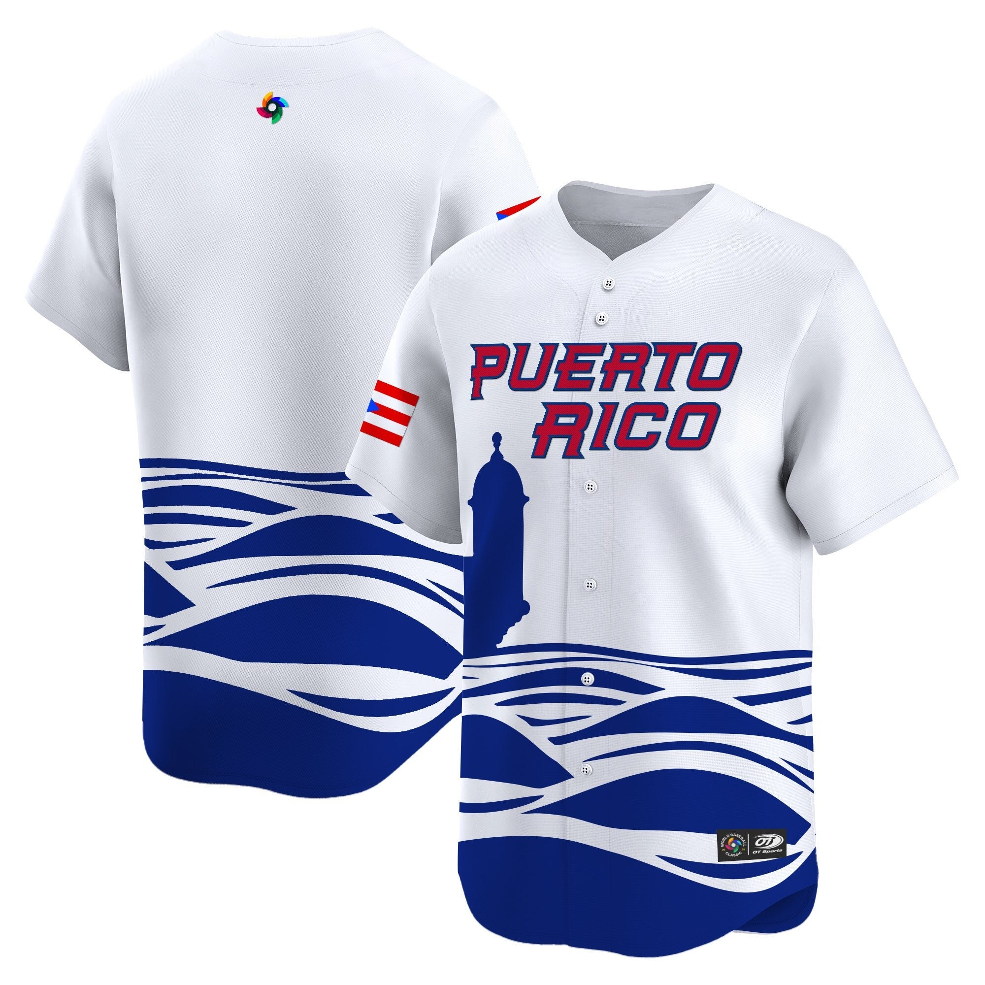 Team Puerto Rico World Baseball Classic Vapor Premier Jersey - 2026 Roster - All Stitched