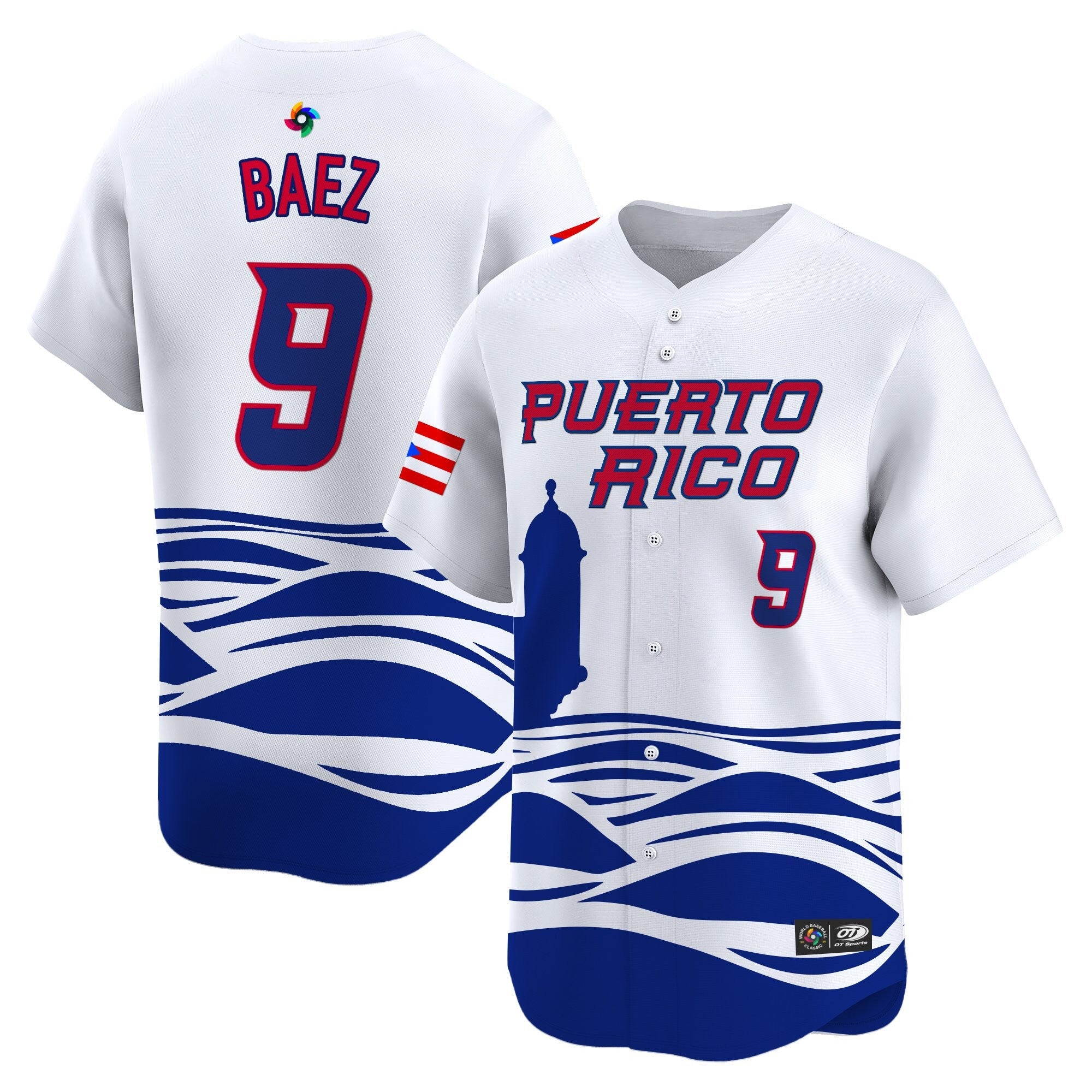Team Puerto Rico World Baseball Classic Vapor Premier Jersey - 2026 Roster - All Stitched