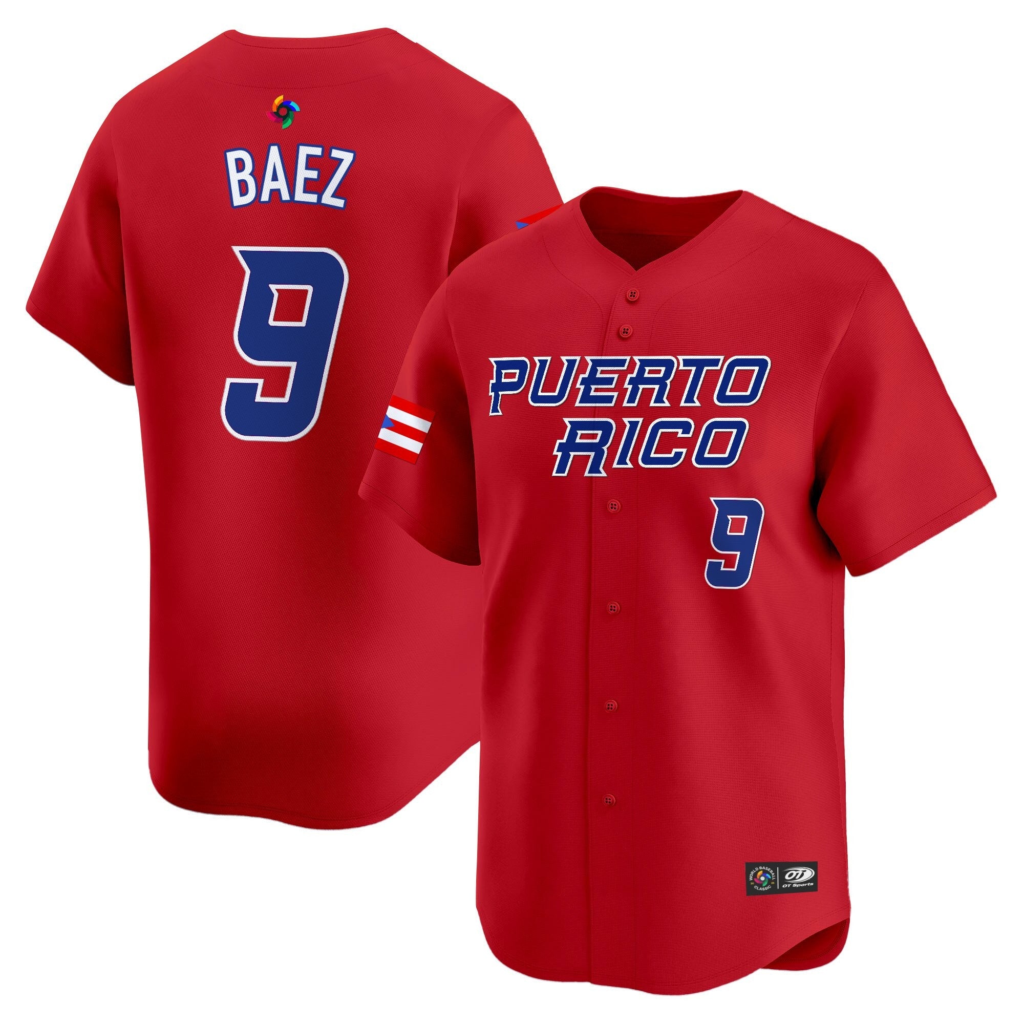 Team Puerto Rico World Baseball Classic Vapor Premier Jersey - 2026 Roster - All Stitched