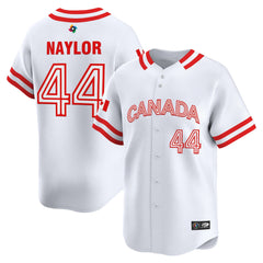Team Canada World Baseball Classic Vapor Premier Jersey - 2026 Roster (Projected Number) - All Stitched