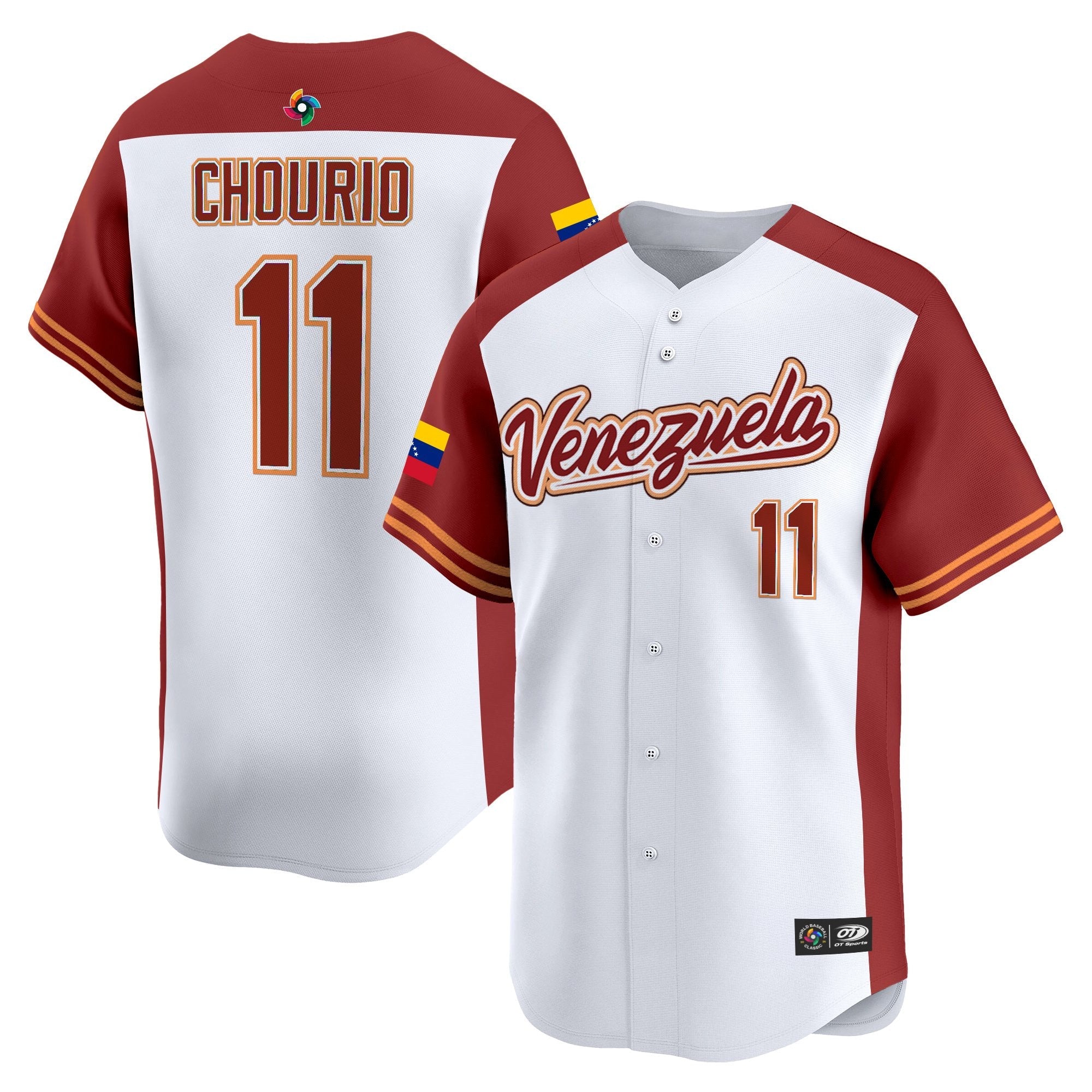 Team Venezuela World Baseball Classic Vapor Premier Jersey - 2026 Roster - All Stitched