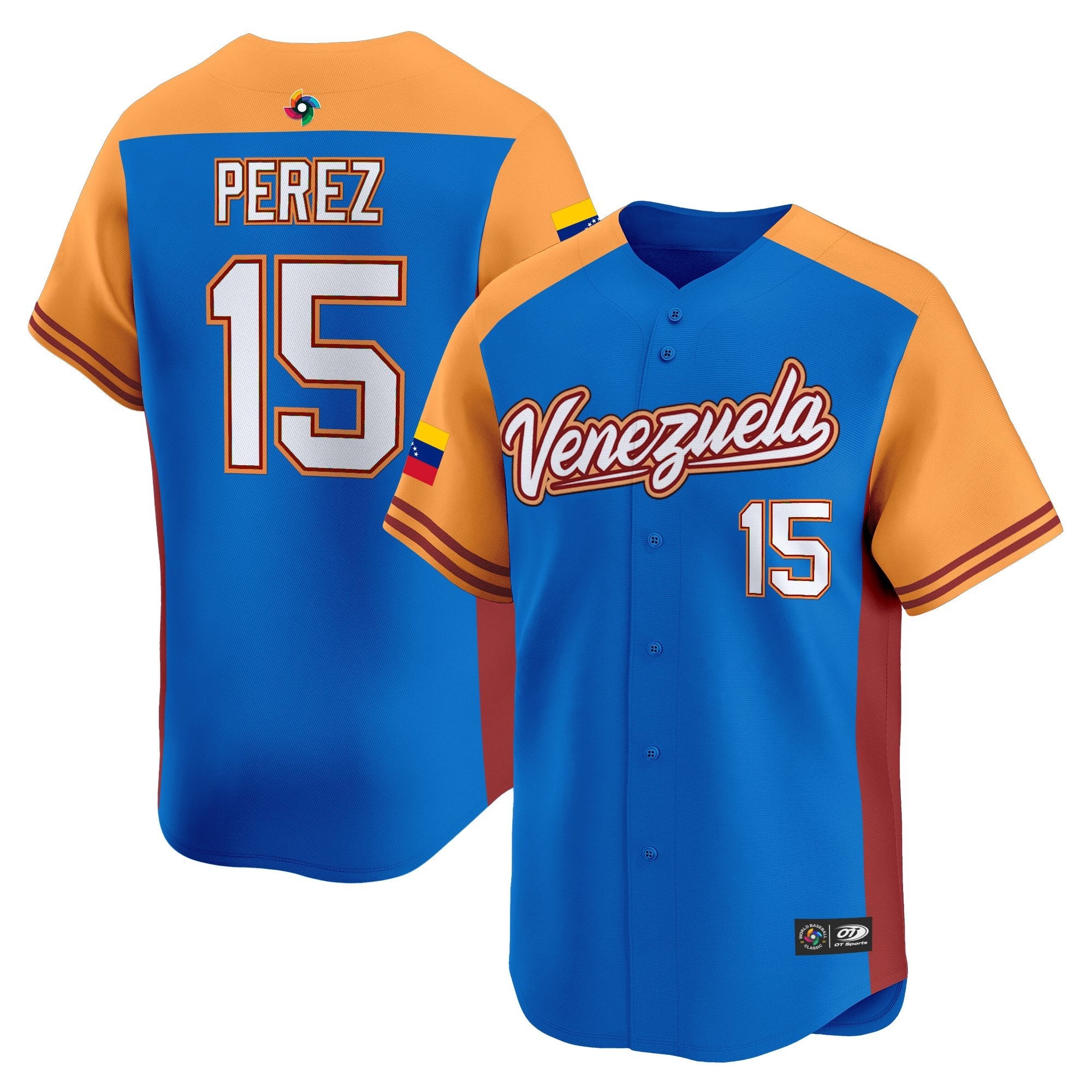 Team Venezuela World Baseball Classic Vapor Premier Jersey - 2026 Roster - All Stitched