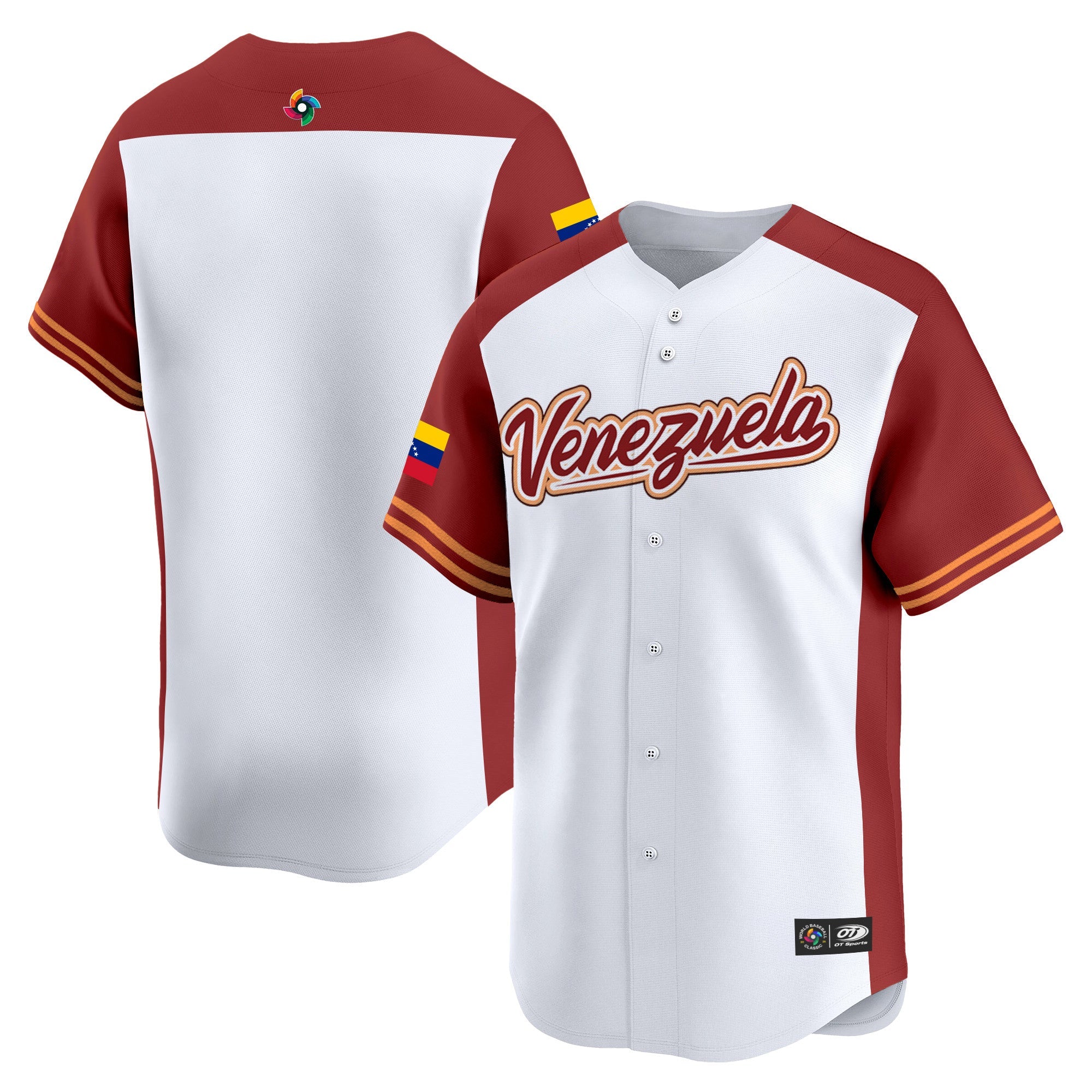 Team Venezuela World Baseball Classic Vapor Premier Jersey - 2026 Roster - All Stitched