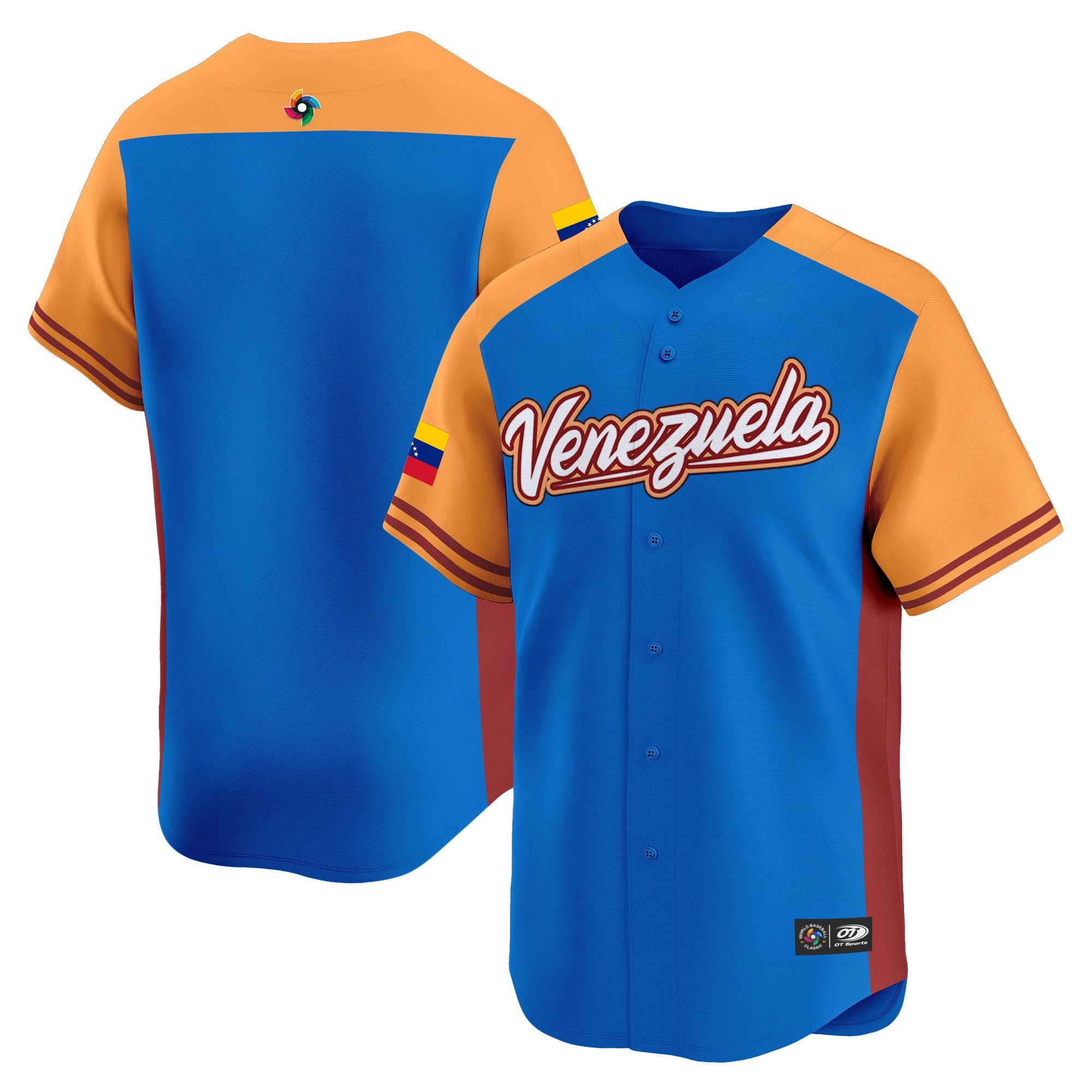 Team Venezuela World Baseball Classic Vapor Premier Jersey - 2026 Roster - All Stitched