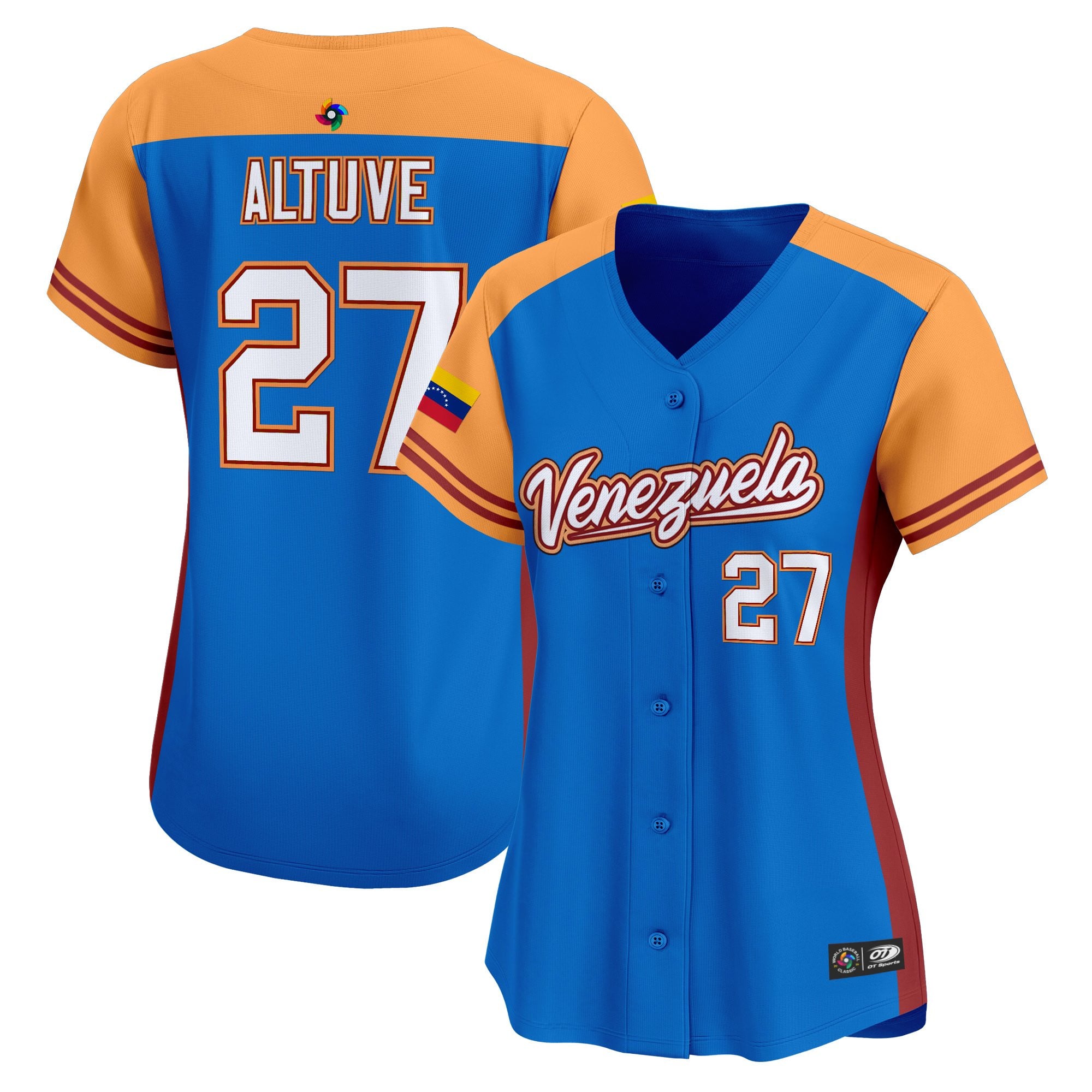 Women's Team Venezuela World Baseball Classic Vapor Premier Jersey - 2026 Roster - All Stitched