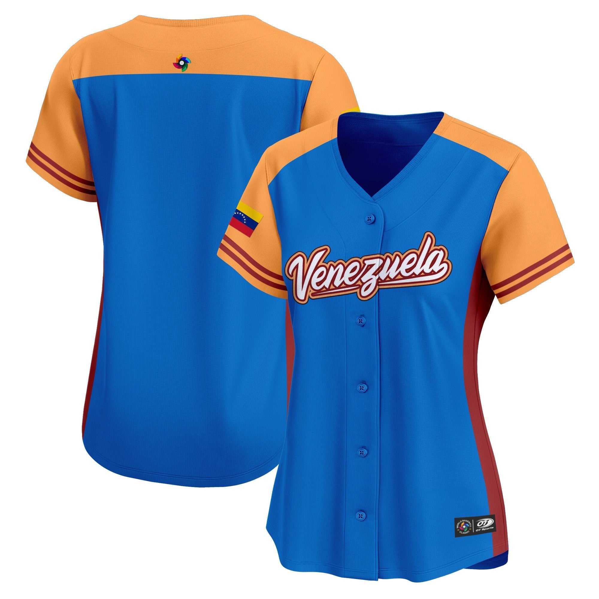 Women's Team Venezuela World Baseball Classic Vapor Premier Jersey - 2026 Roster - All Stitched