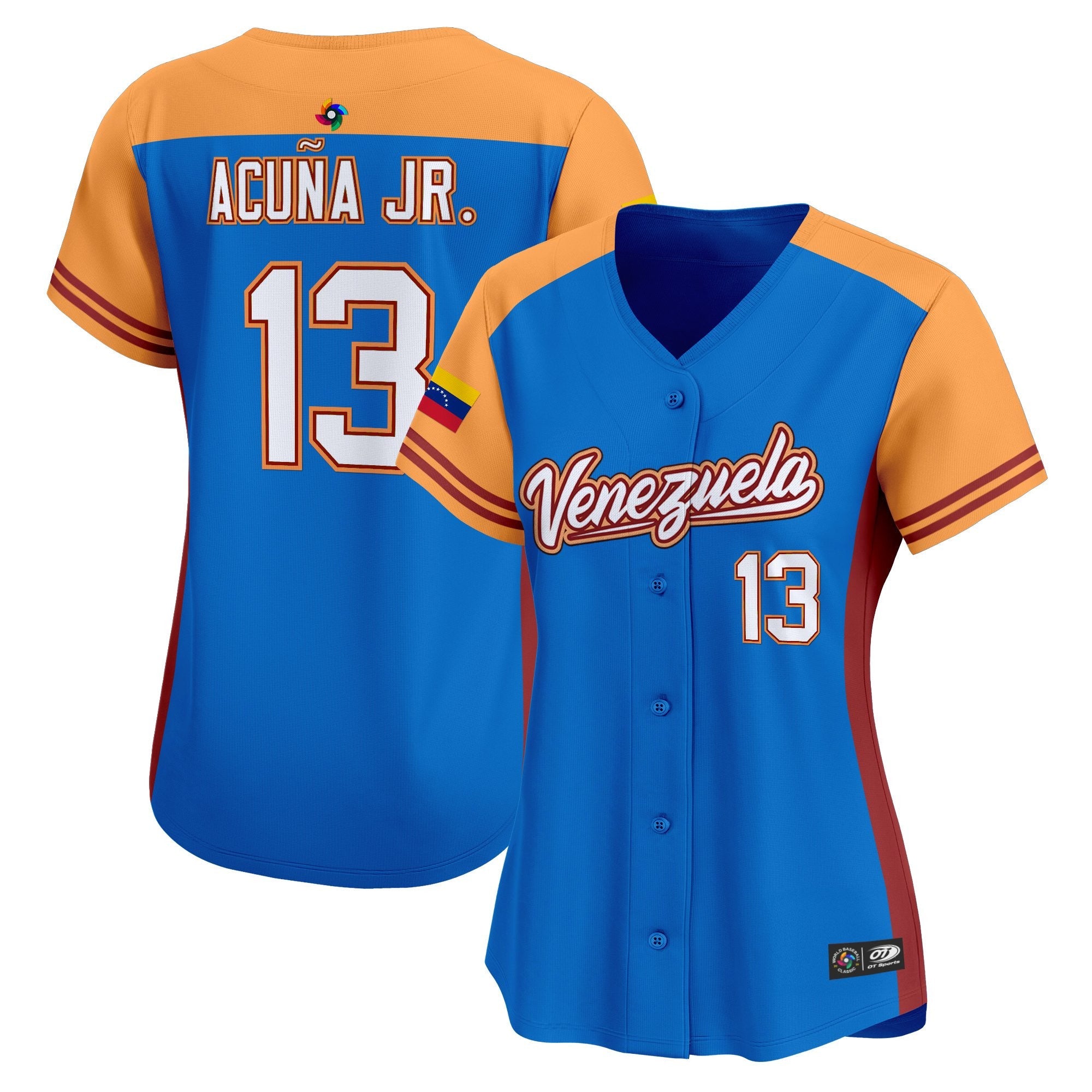 Women's Team Venezuela World Baseball Classic Vapor Premier Jersey - 2026 Roster - All Stitched