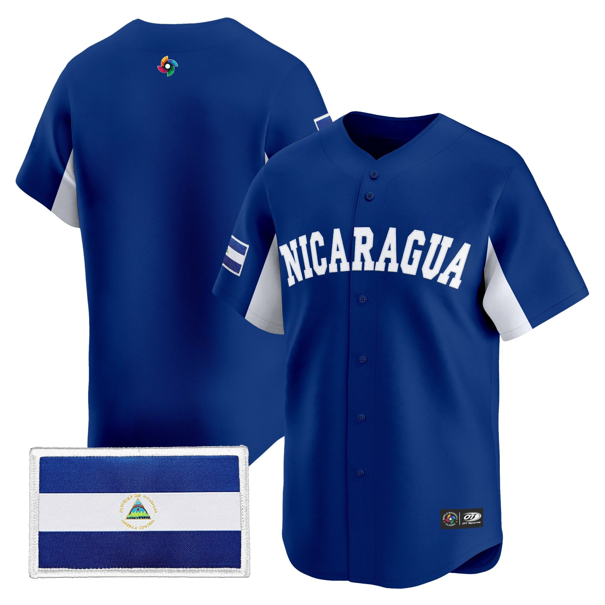 Team Nicaragua 2026 World Baseball Classic Vapor Premier Jersey - All Stitched
