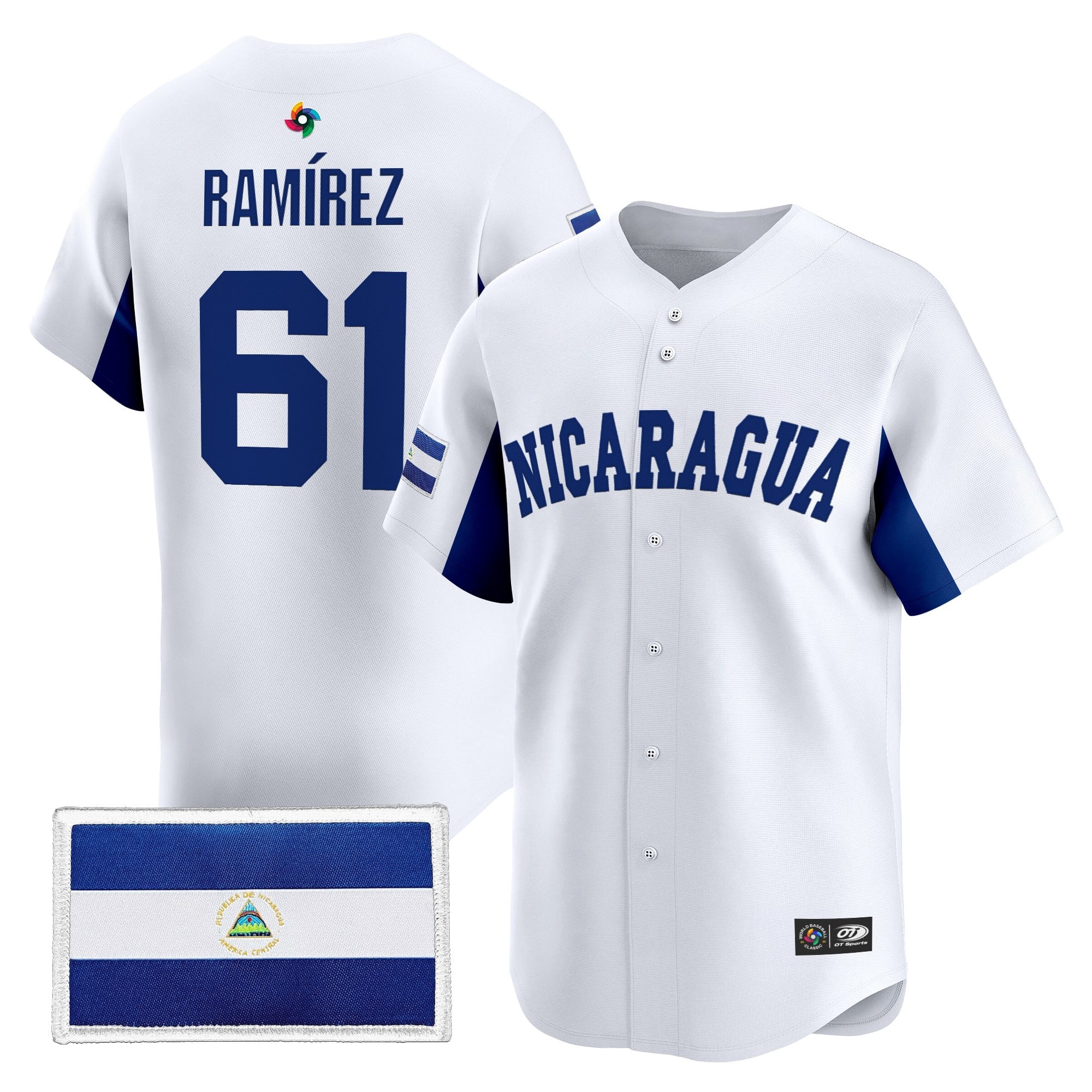 Team Nicaragua 2026 World Baseball Classic Vapor Premier Jersey - All Stitched