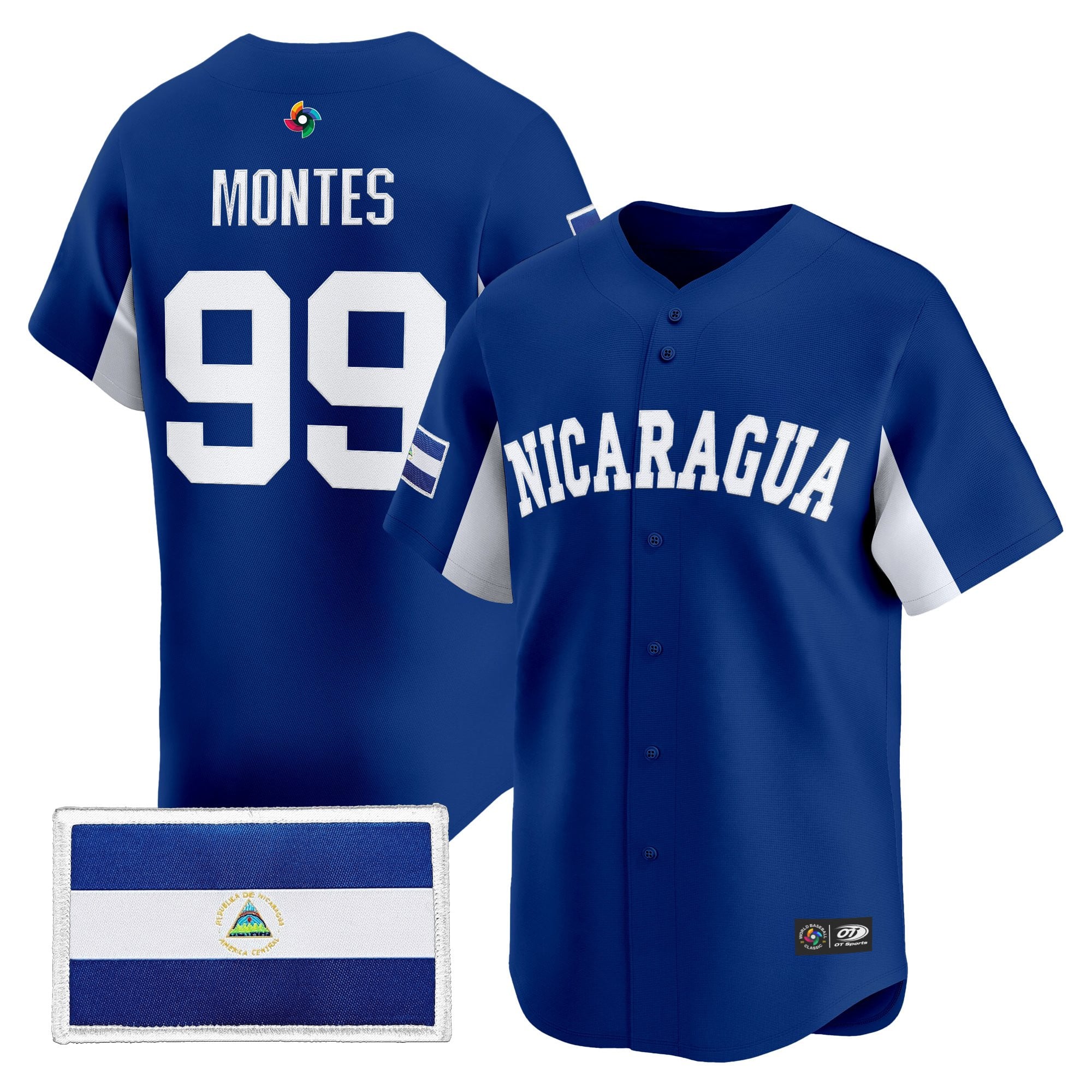 Team Nicaragua 2026 World Baseball Classic Vapor Premier Jersey - All Stitched