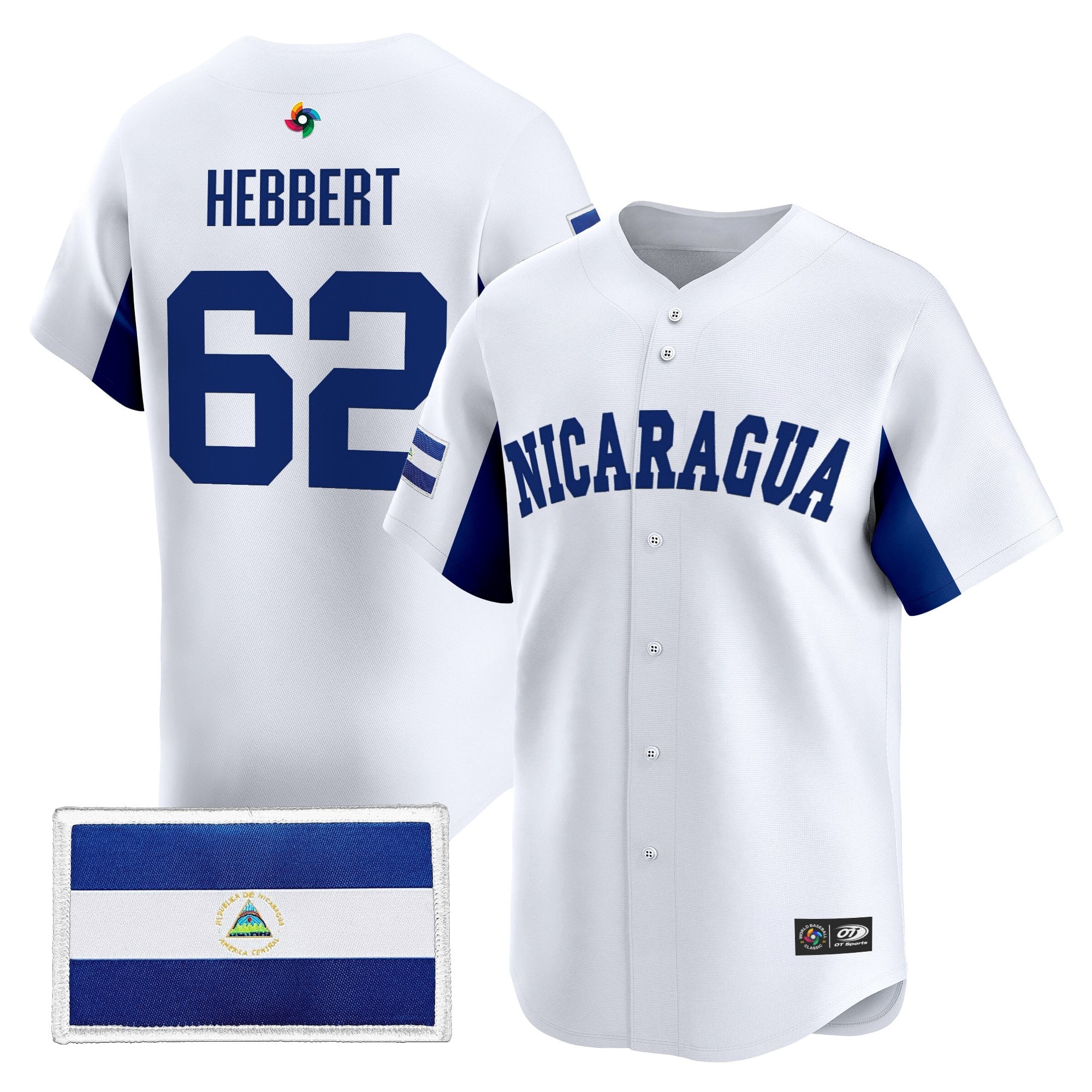 Team Nicaragua 2026 World Baseball Classic Vapor Premier Jersey - All Stitched