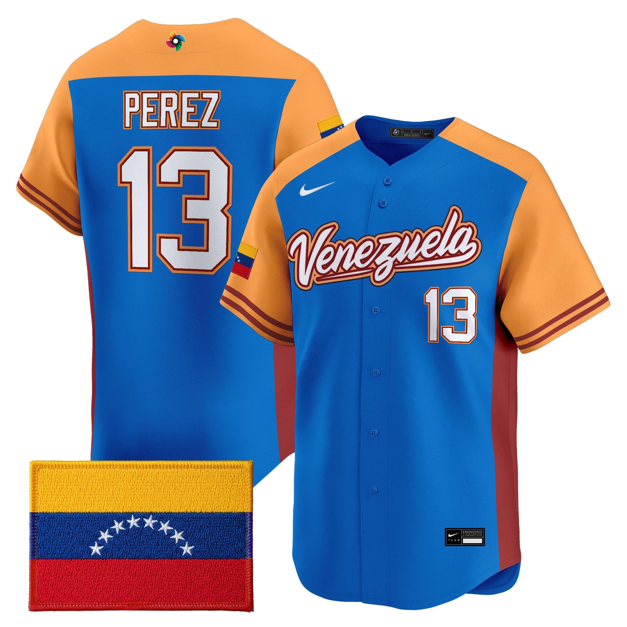 Team Venezuela World Baseball Classic Vapor Premier Jersey - 2026 Roster - All Stitched