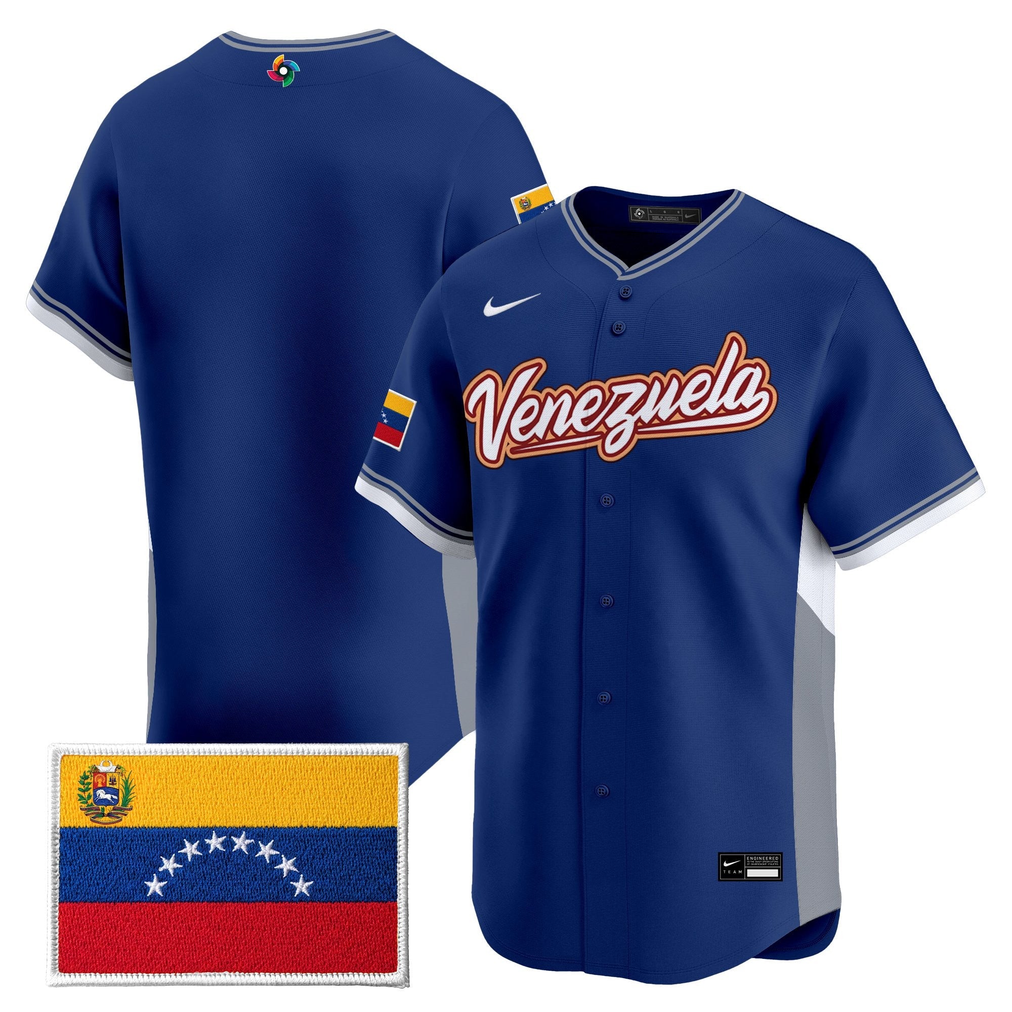 Team Venezuela World Baseball Classic Vapor Premier Jersey - 2026 Roster - All Stitched
