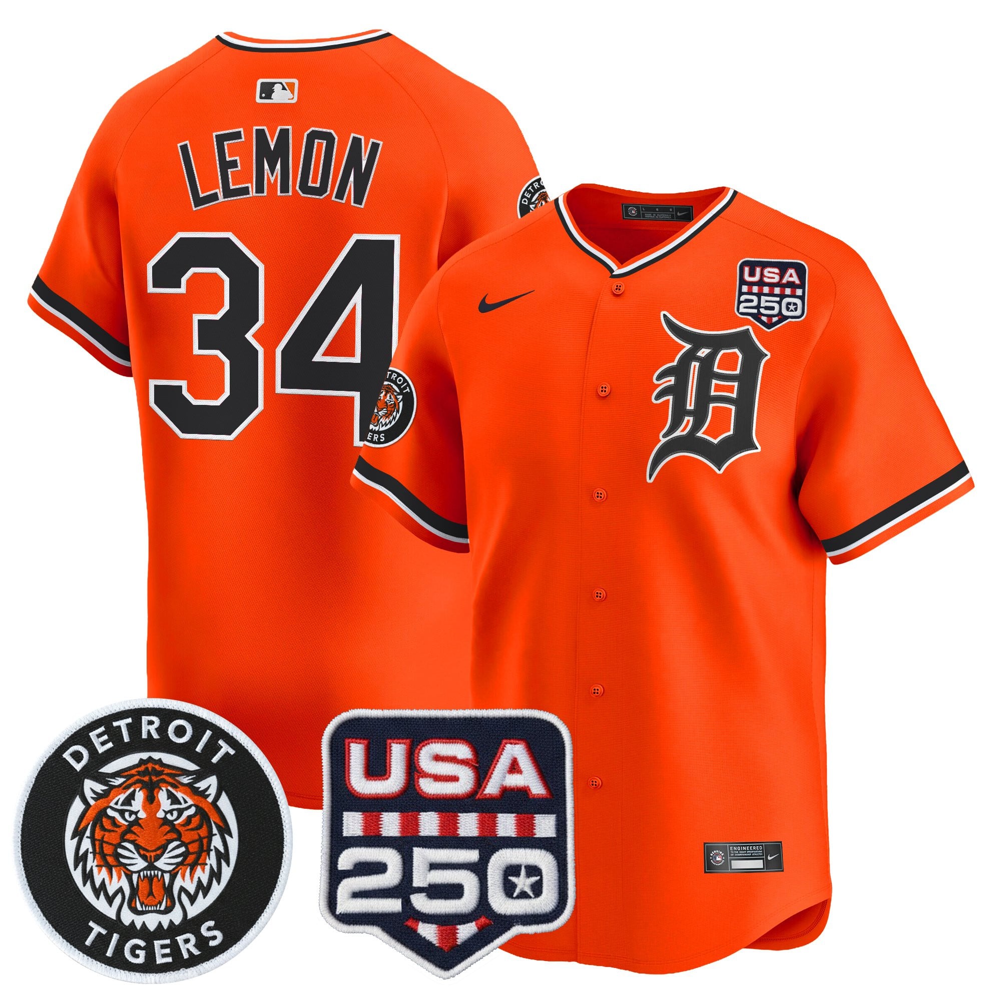 DET 2026 Alternate Vapor Premier Limited Jersey - 250America Patch - All Stitched