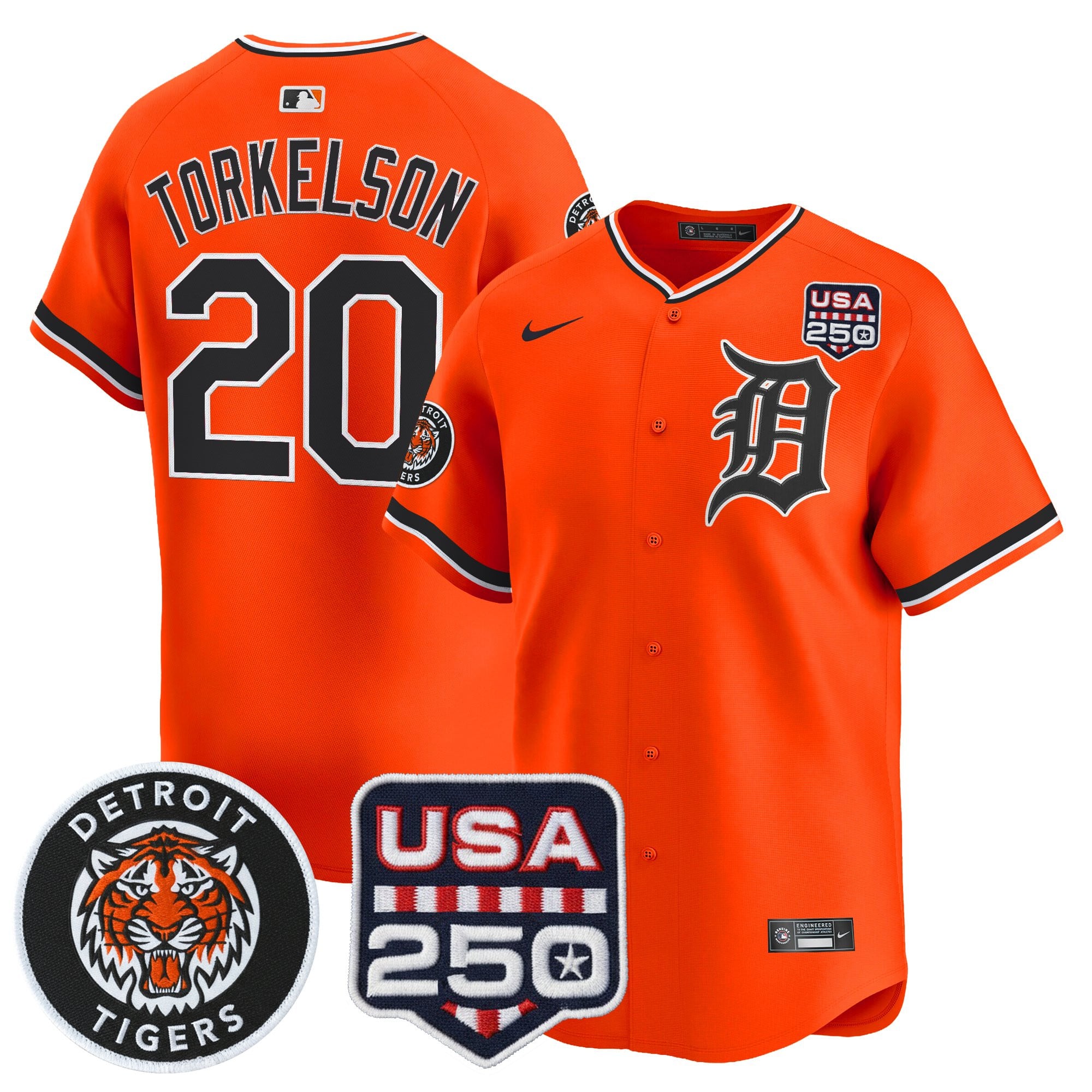 DET 2026 Alternate Vapor Premier Limited Jersey - 250America Patch - All Stitched