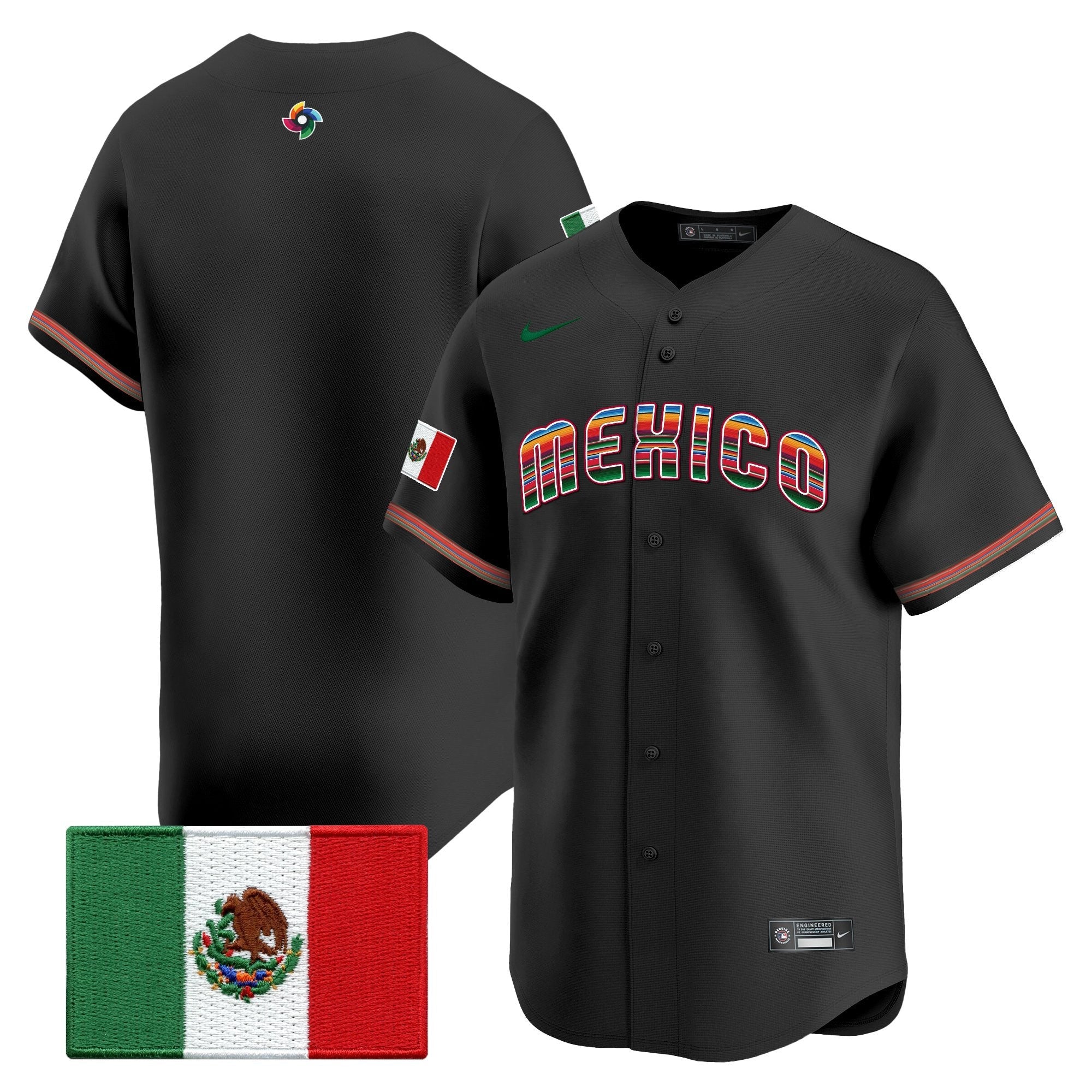 Team Mexico World Baseball Classic "Serape Edition" Vapor Premier Jersey - 2026 Roster - All Stitched