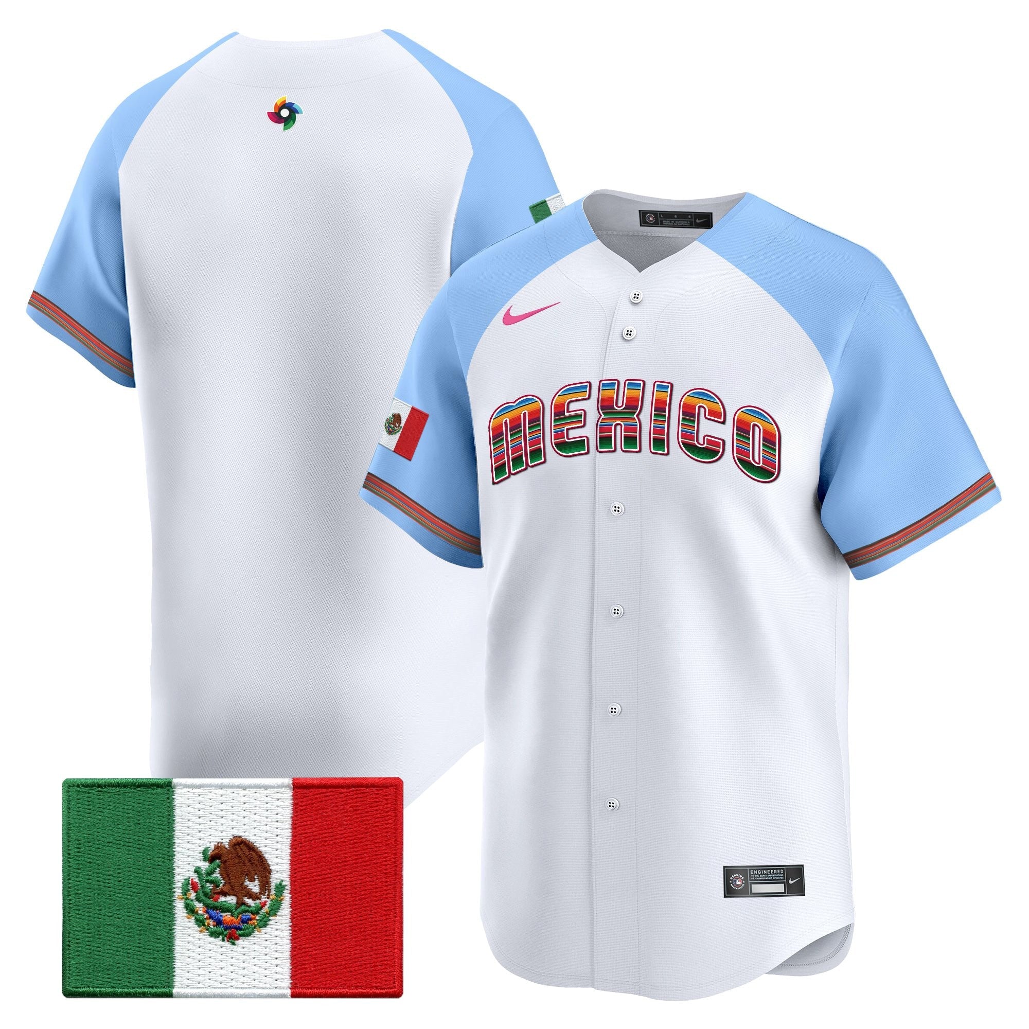 Team Mexico World Baseball Classic "Serape Edition" Vapor Premier Jersey - 2026 Roster - All Stitched