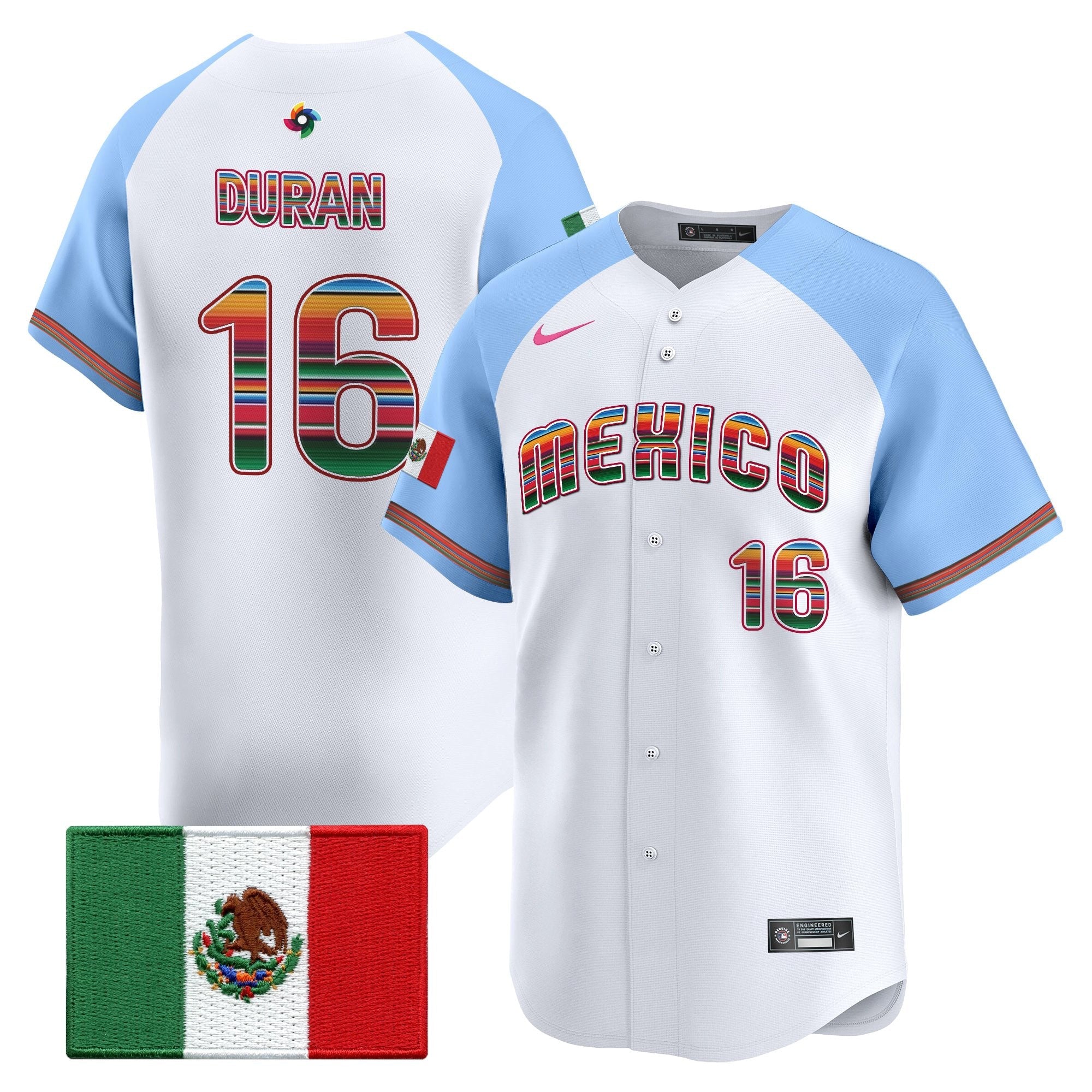 Team Mexico World Baseball Classic "Serape Edition" Vapor Premier Jersey - 2026 Roster - All Stitched